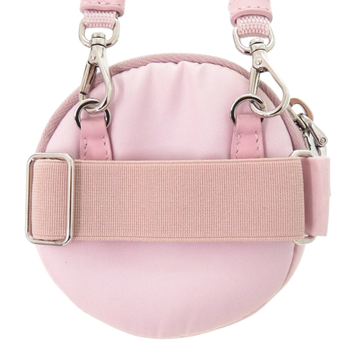 Prada Pink Yellow Nylon Handbag Pouch (Pre-Owned)