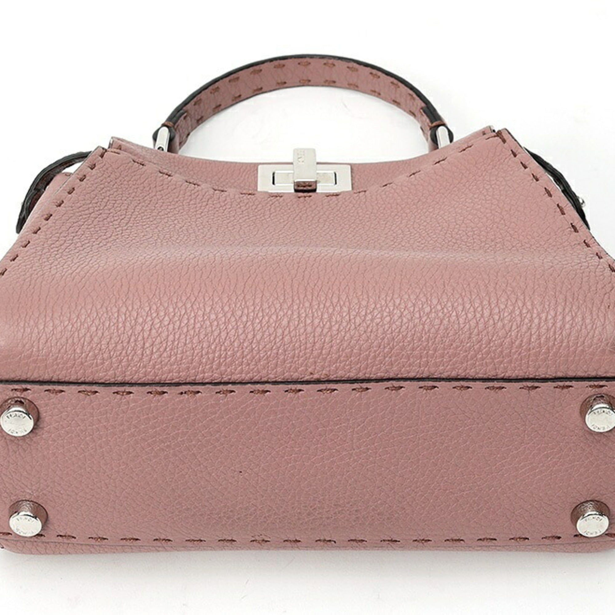 Fendi Peekaboo Leather Shoulder Bag (Pre-Owned)