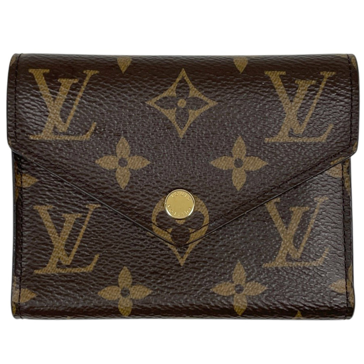 Louis Vuitton Brown Monogram Wallet (Tri-Fold) (Pre-Owned)