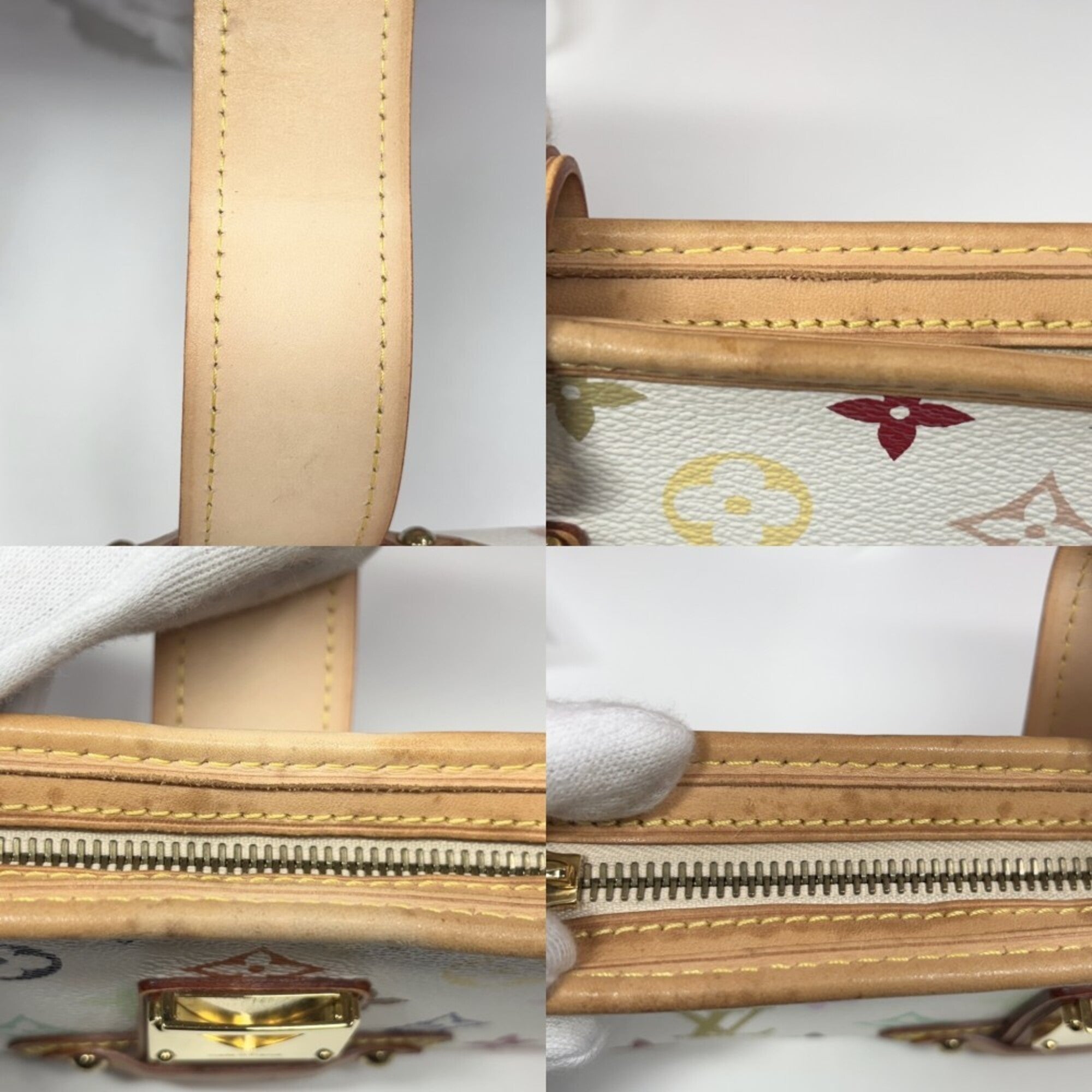 Louis Vuitton White Monogram Multicolore Clutch Bag Shoulder Bag (Pre-Owned)