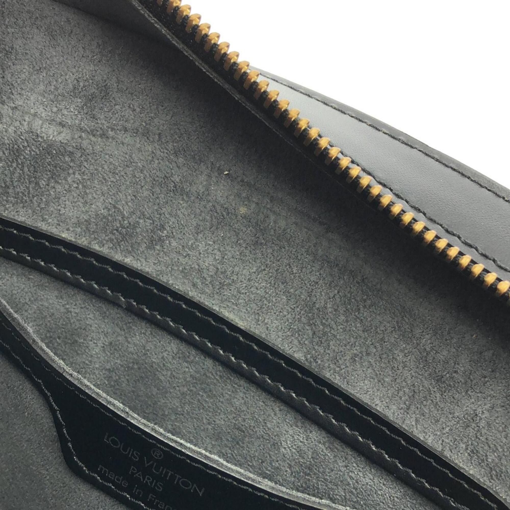 Louis Vuitton Black Leather Handbag (Pre-Owned)