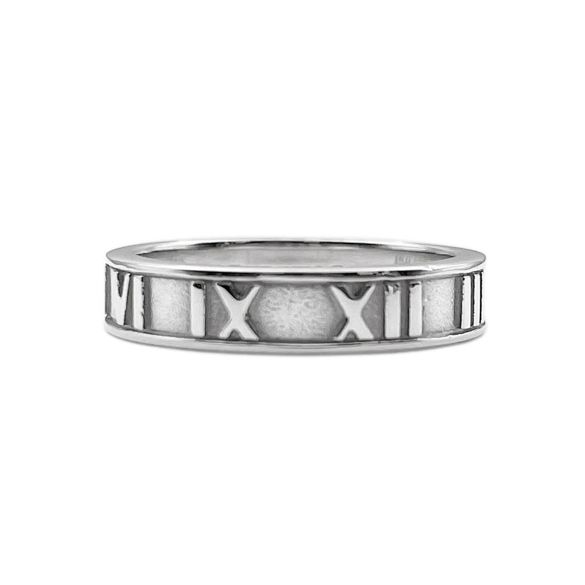 Tiffany Silver Silver 925 Band Ring (Pre-Owned)