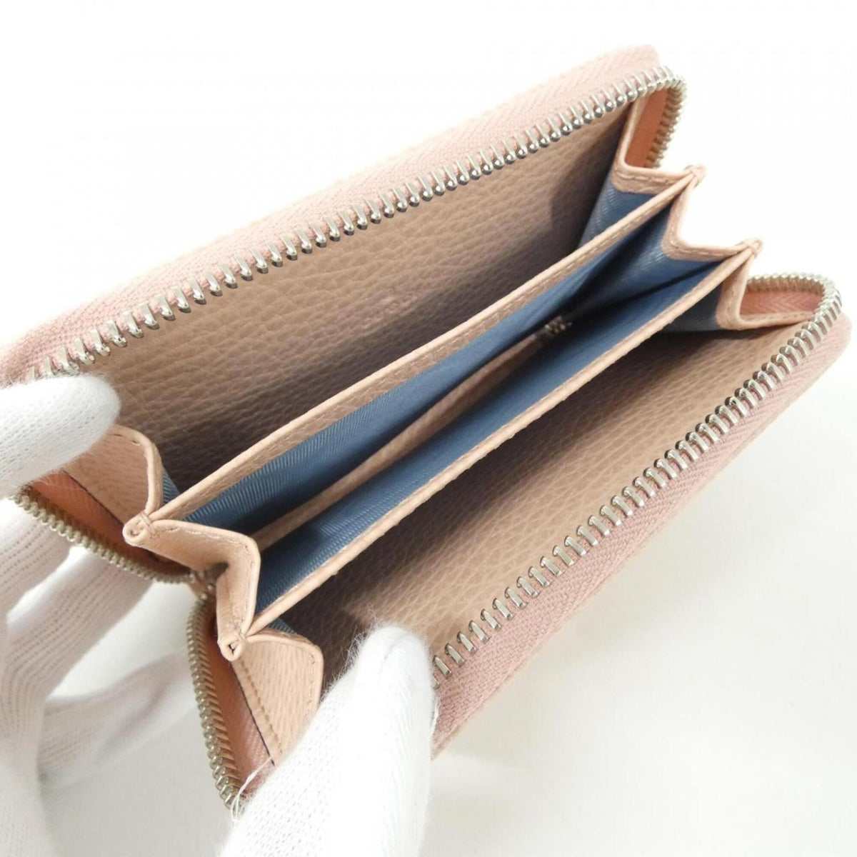 Gucci Light Pink Leather Coin Purse/Coin Case (Pre-Owned)
