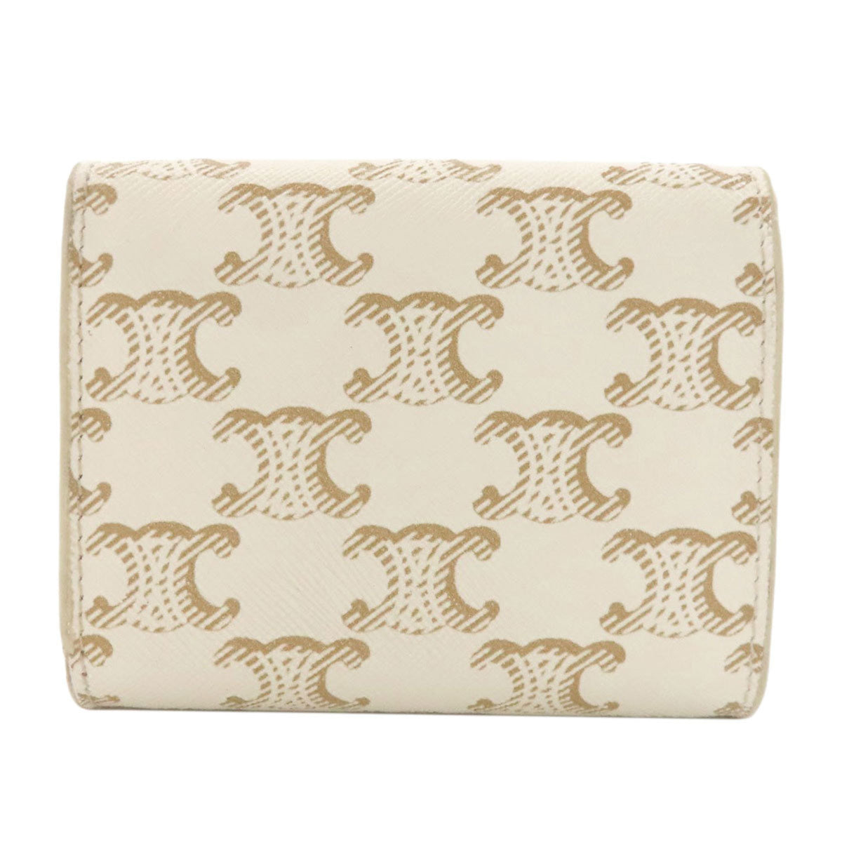 Celine White Leather Wallet (Tri-Fold) (Pre-Owned)