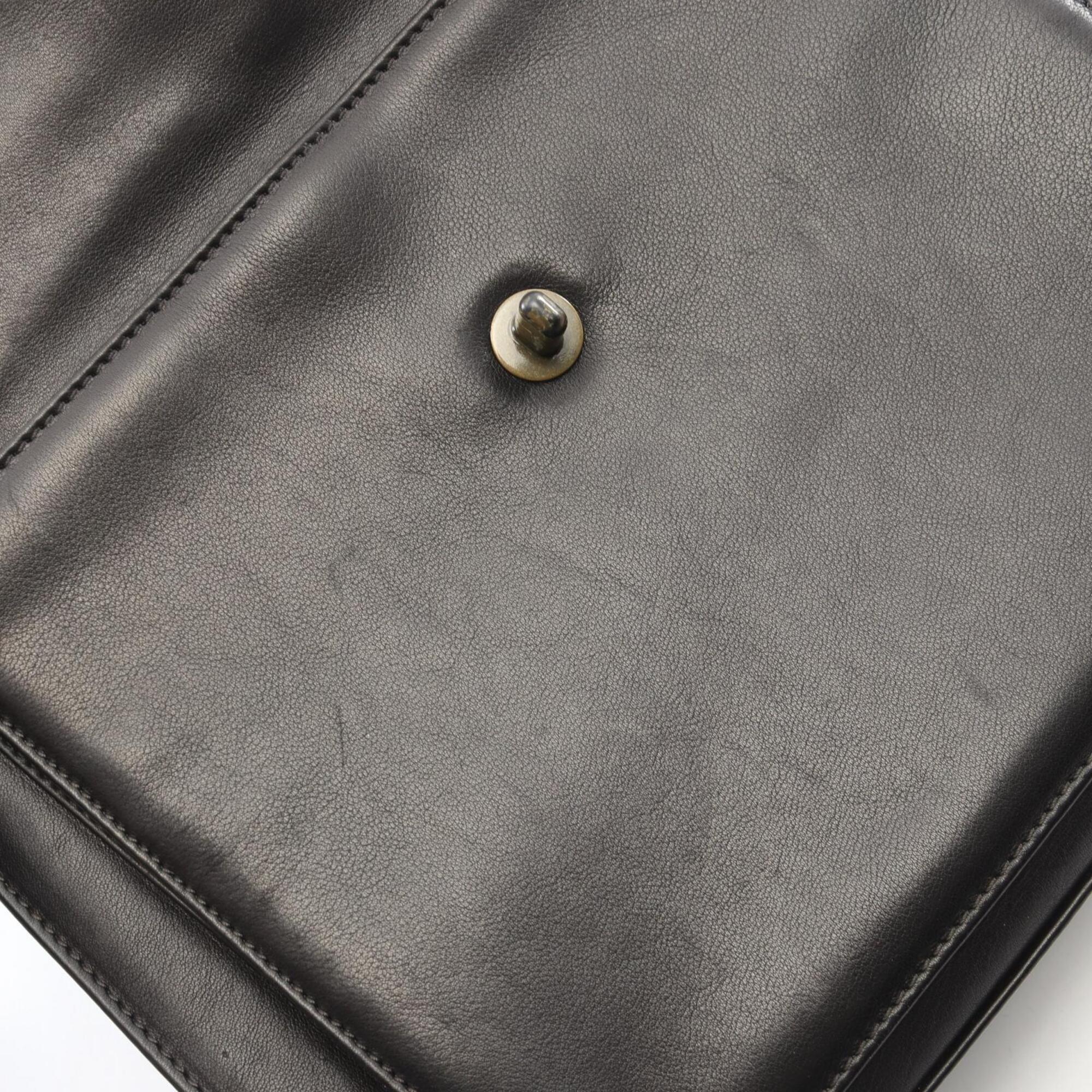Chanel Black Leather Handbag (Pre-Owned)