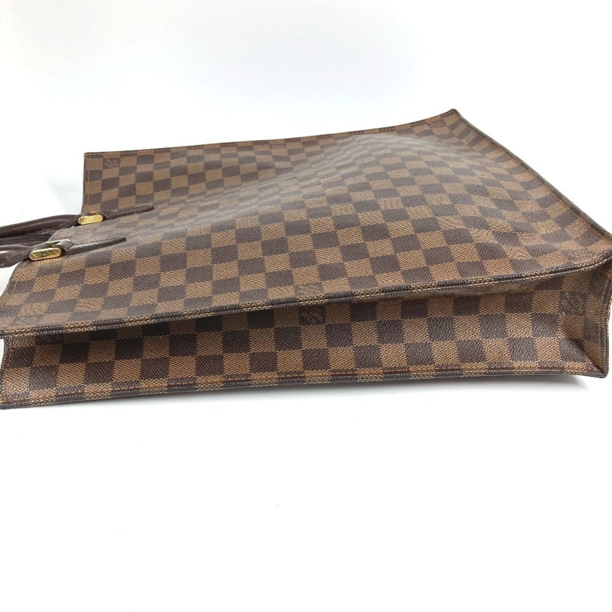 Louis Vuitton Brown Damier Canvas Ebene Damier Canvas Handbag Tote Bag (Pre-Owned)