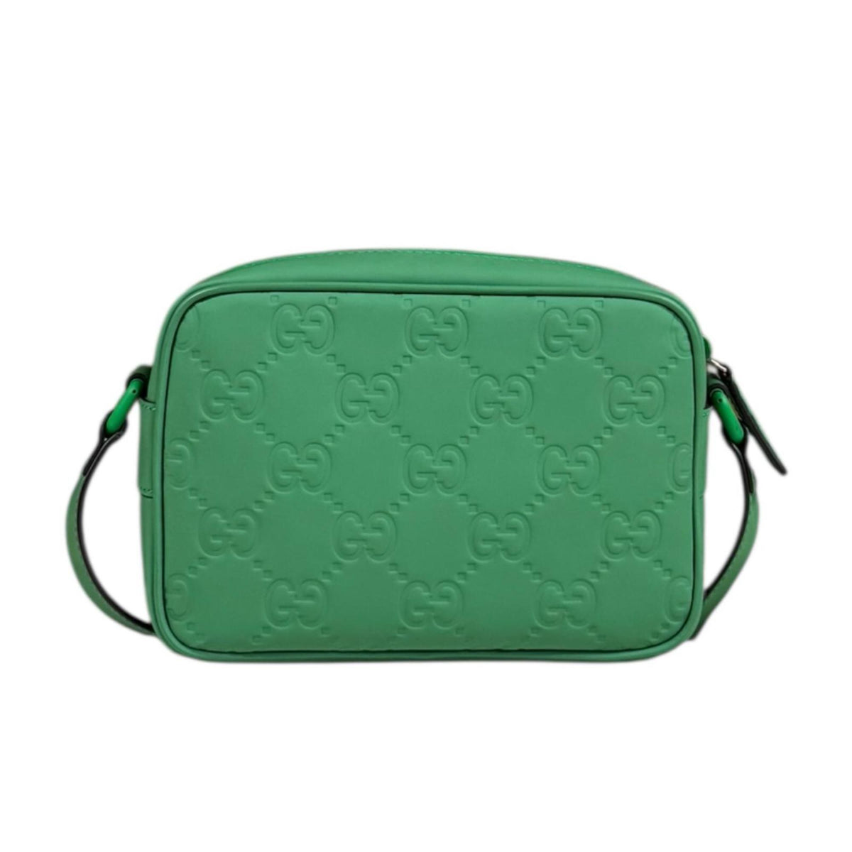 Gucci Green Rubber Shoulder Bag (Pre-Owned)