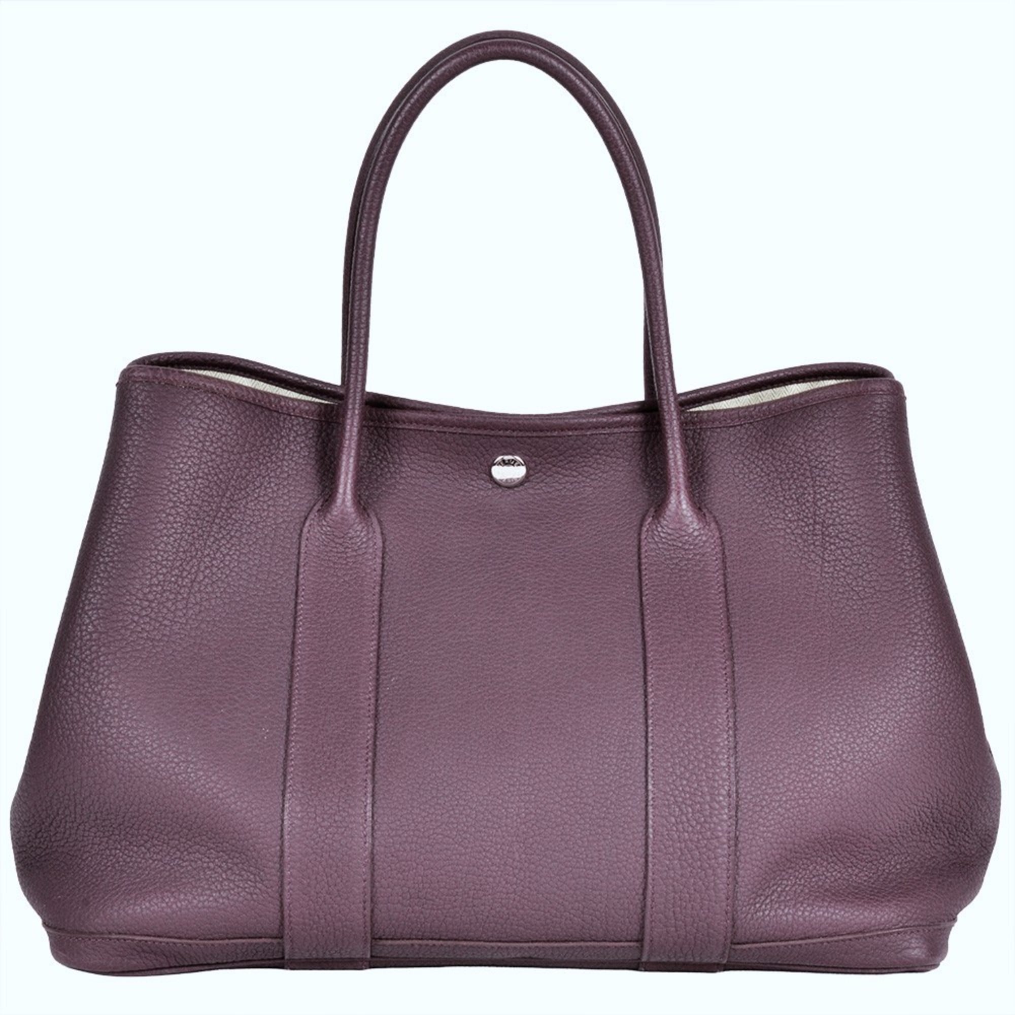 Hermes Cassis Purple Negonda Leather Tote Bag (Pre-Owned)