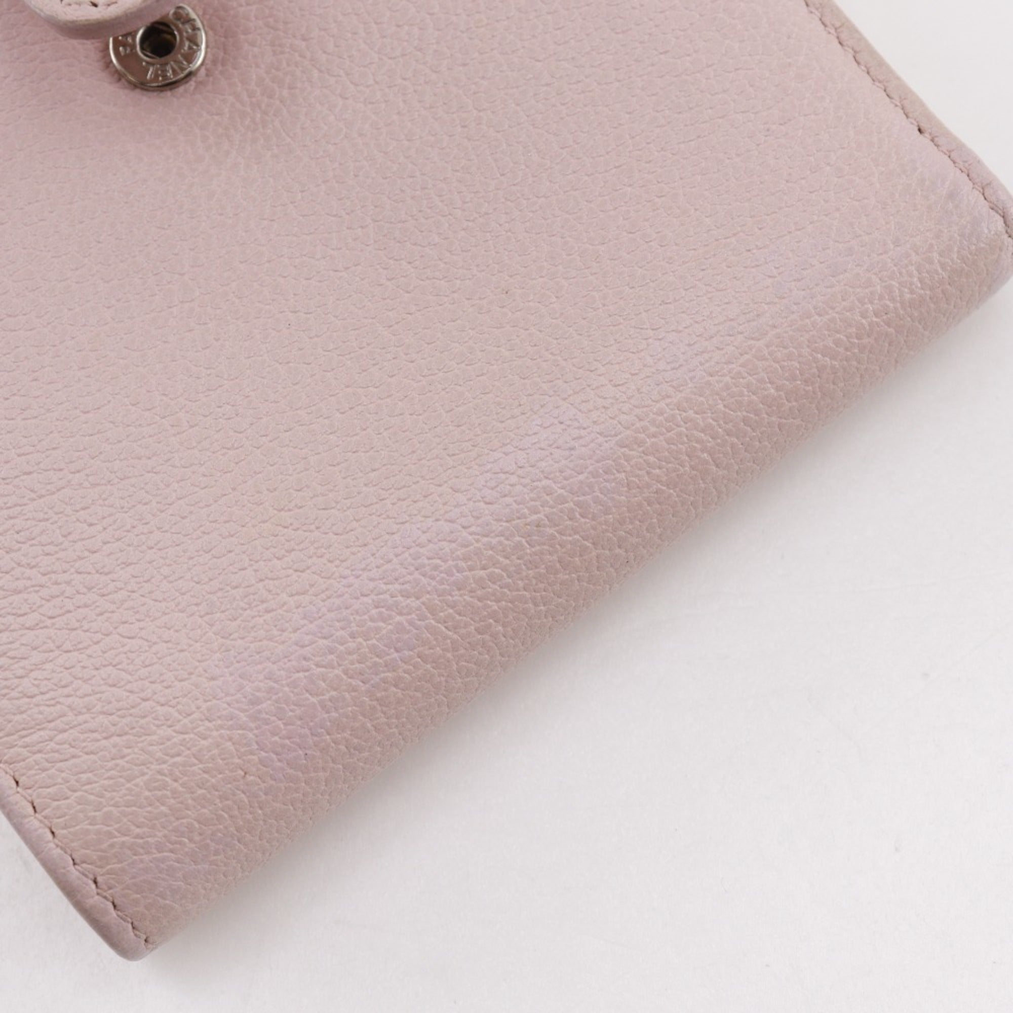 Chanel Pink Leather Wallet (Bi-Fold) (Pre-Owned)