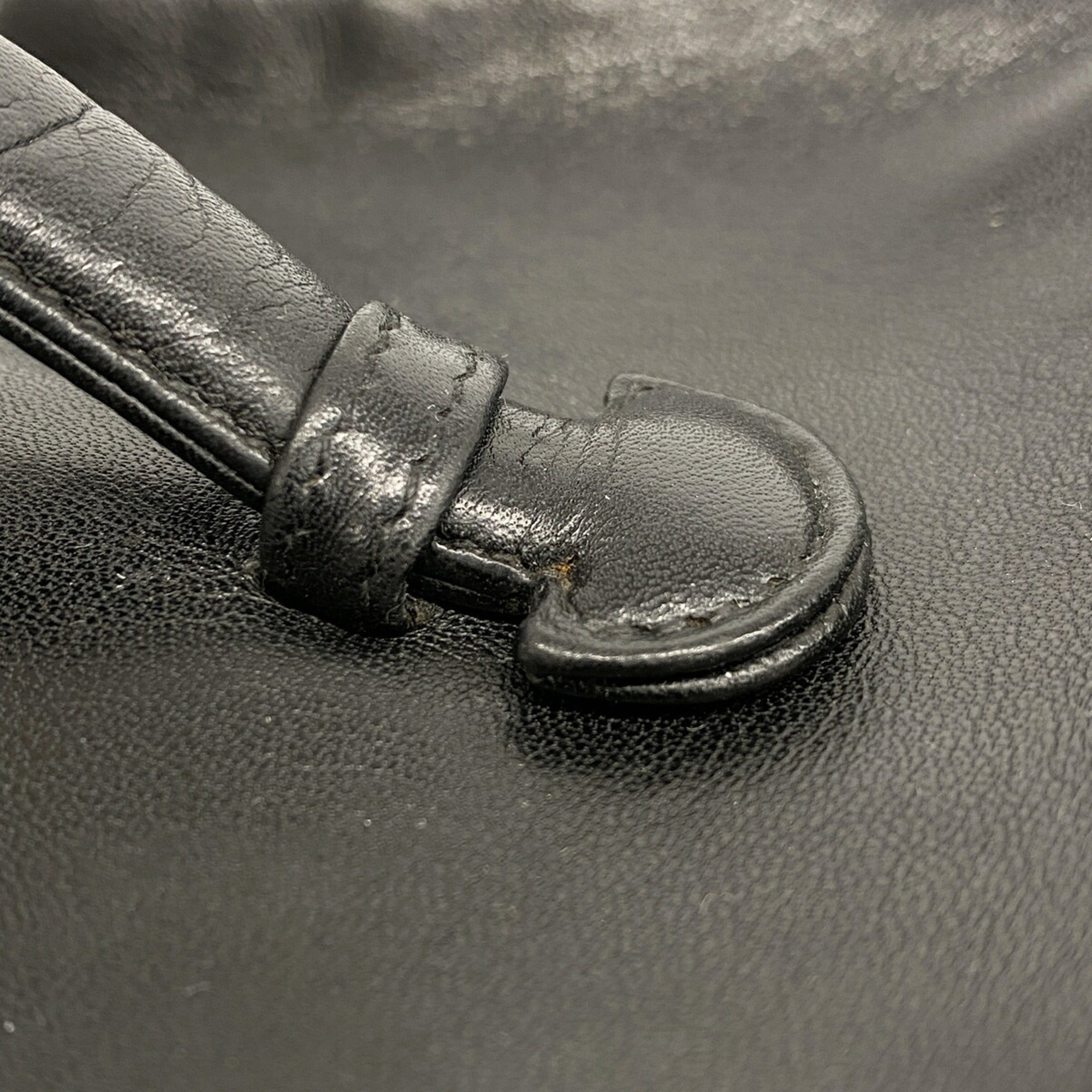 Chanel Black Leather Vanity Bag (Pre-Owned)