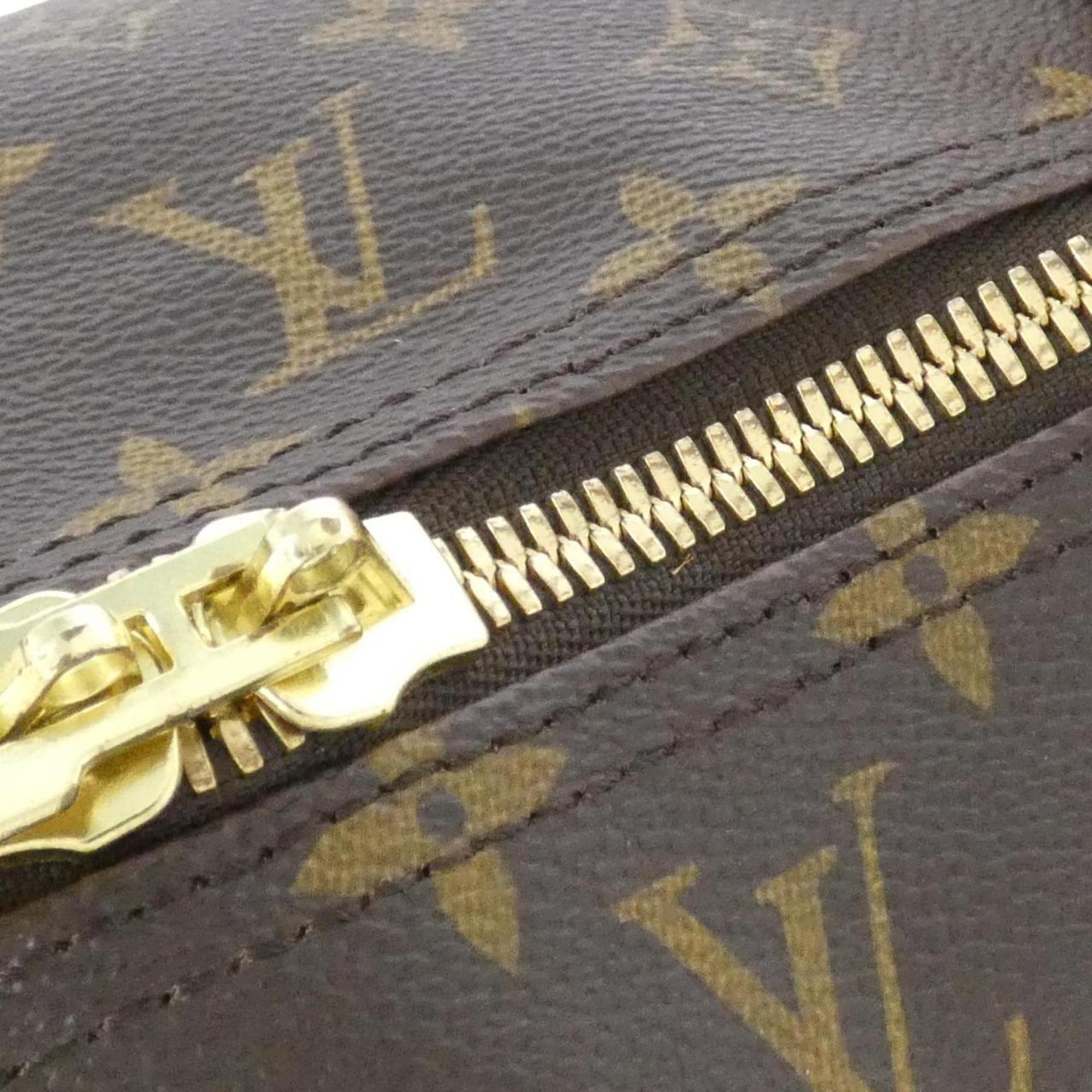Louis Vuitton Marron Coated Canvas Boston Bag (Pre-Owned)