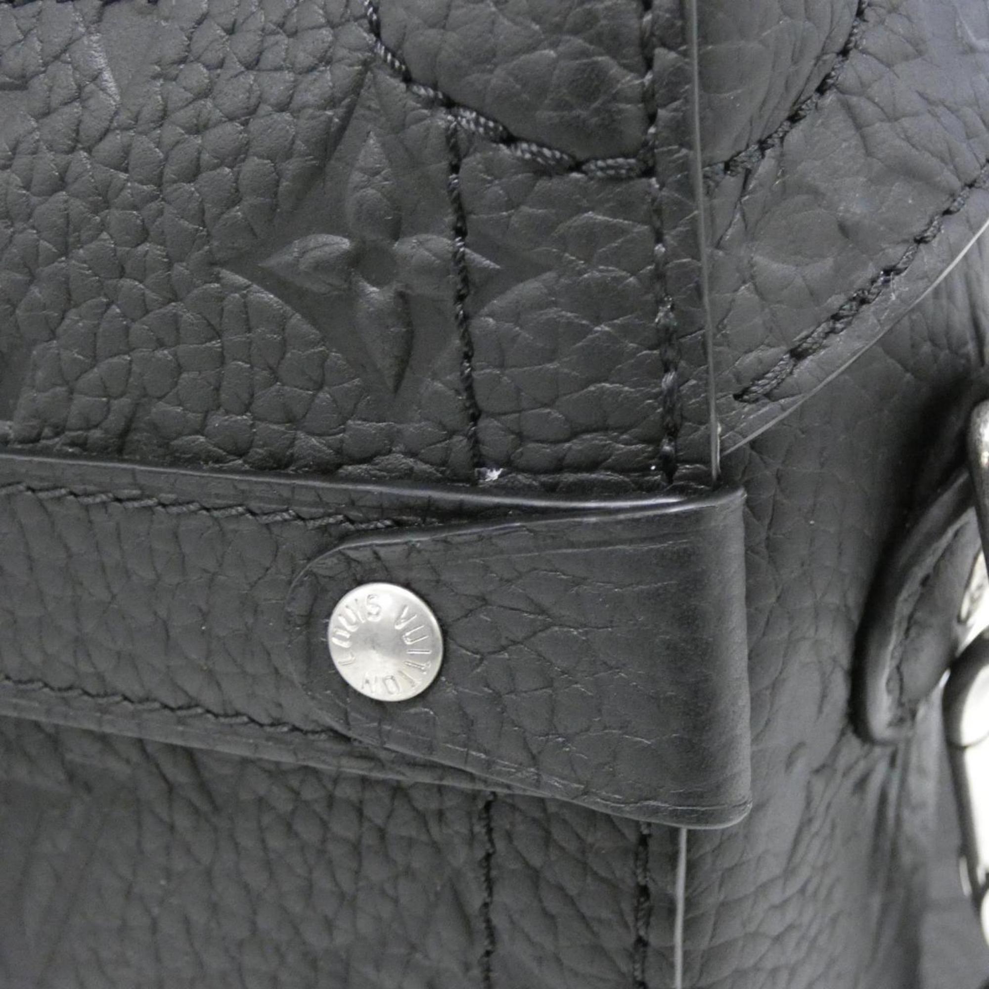Louis Vuitton Black Leather Handbag (Pre-Owned)