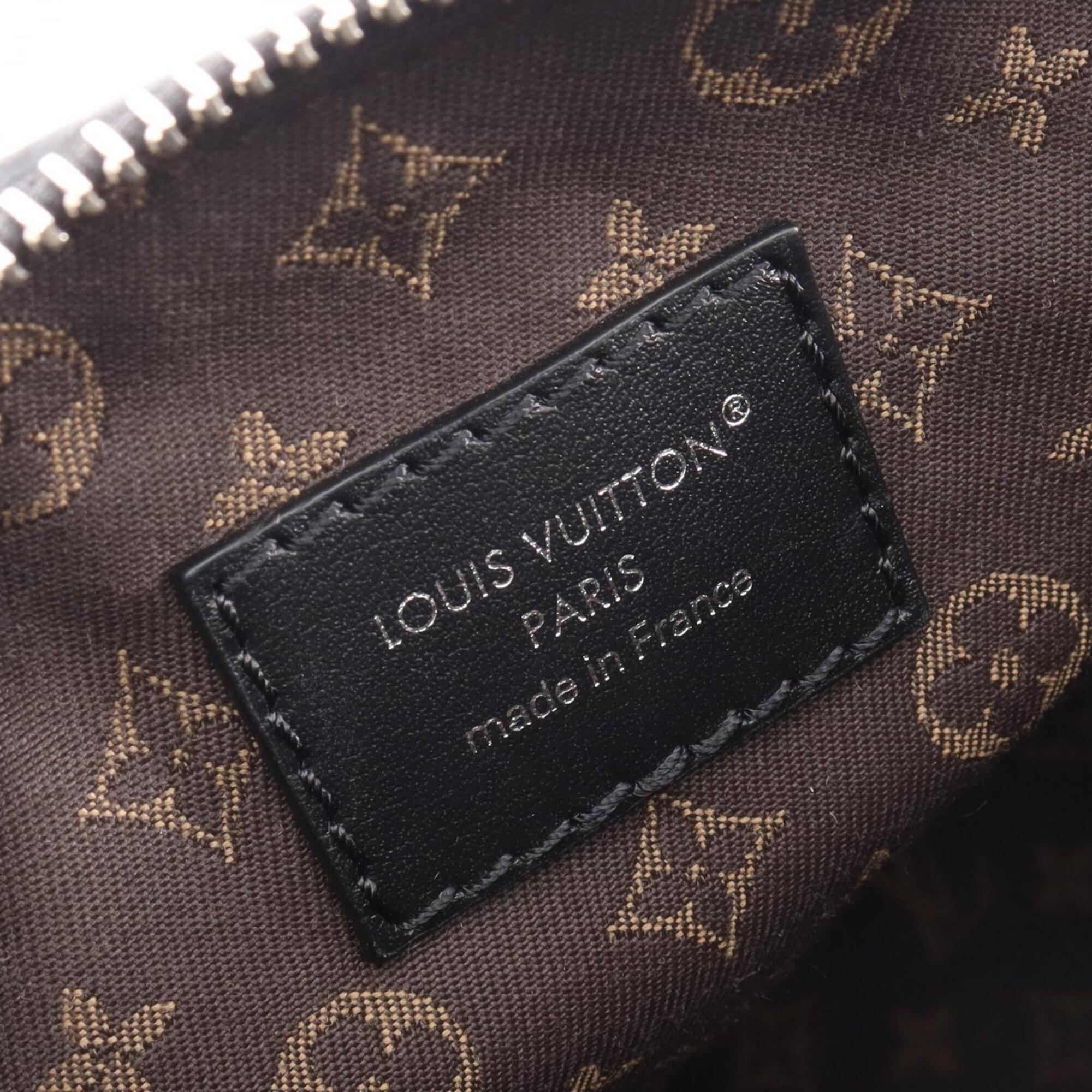 Louis Vuitton Black Noir Leather Handbag (Pre-Owned)