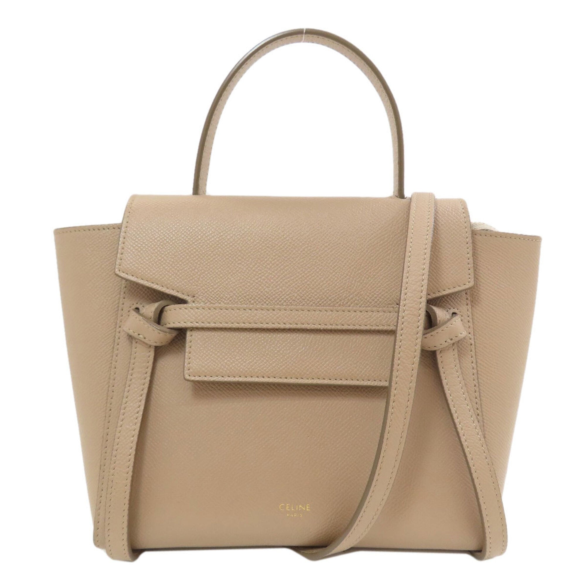 Celine Beige Leather Handbag (Pre-Owned)