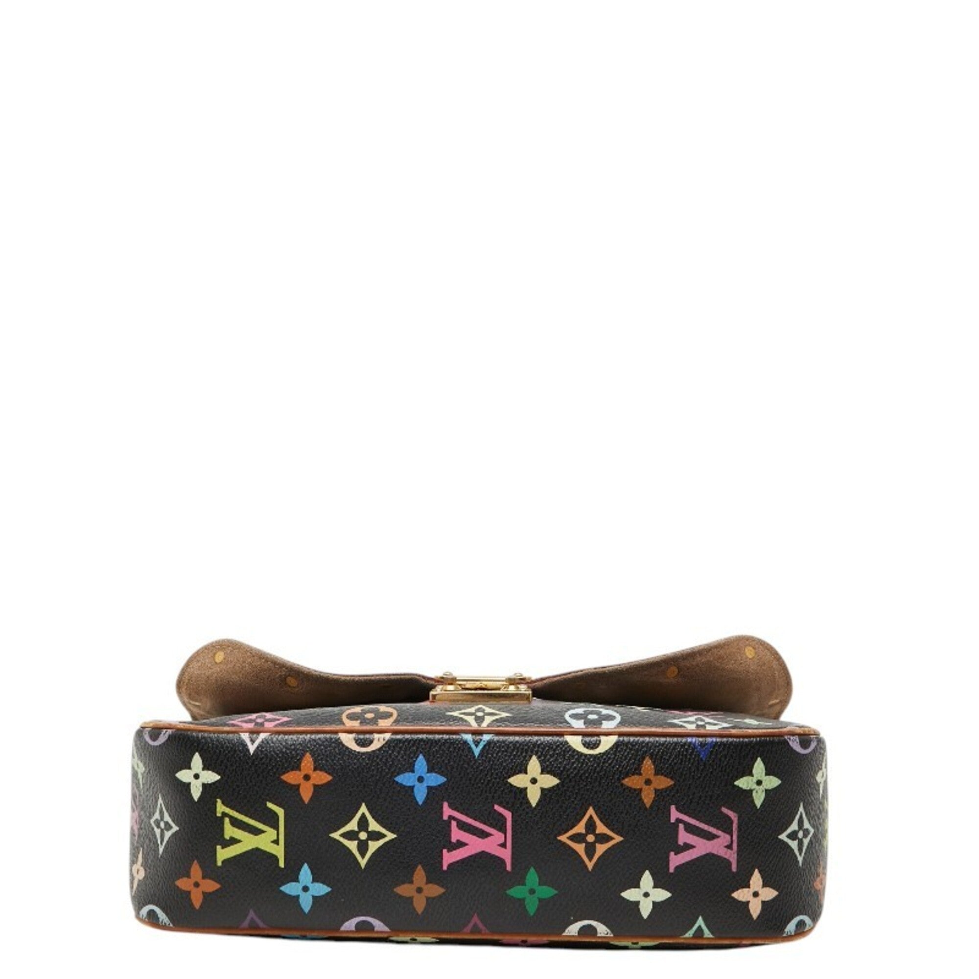 Louis Vuitton Black Brown Pvc Leather Shoulder Bag (Pre-Owned)