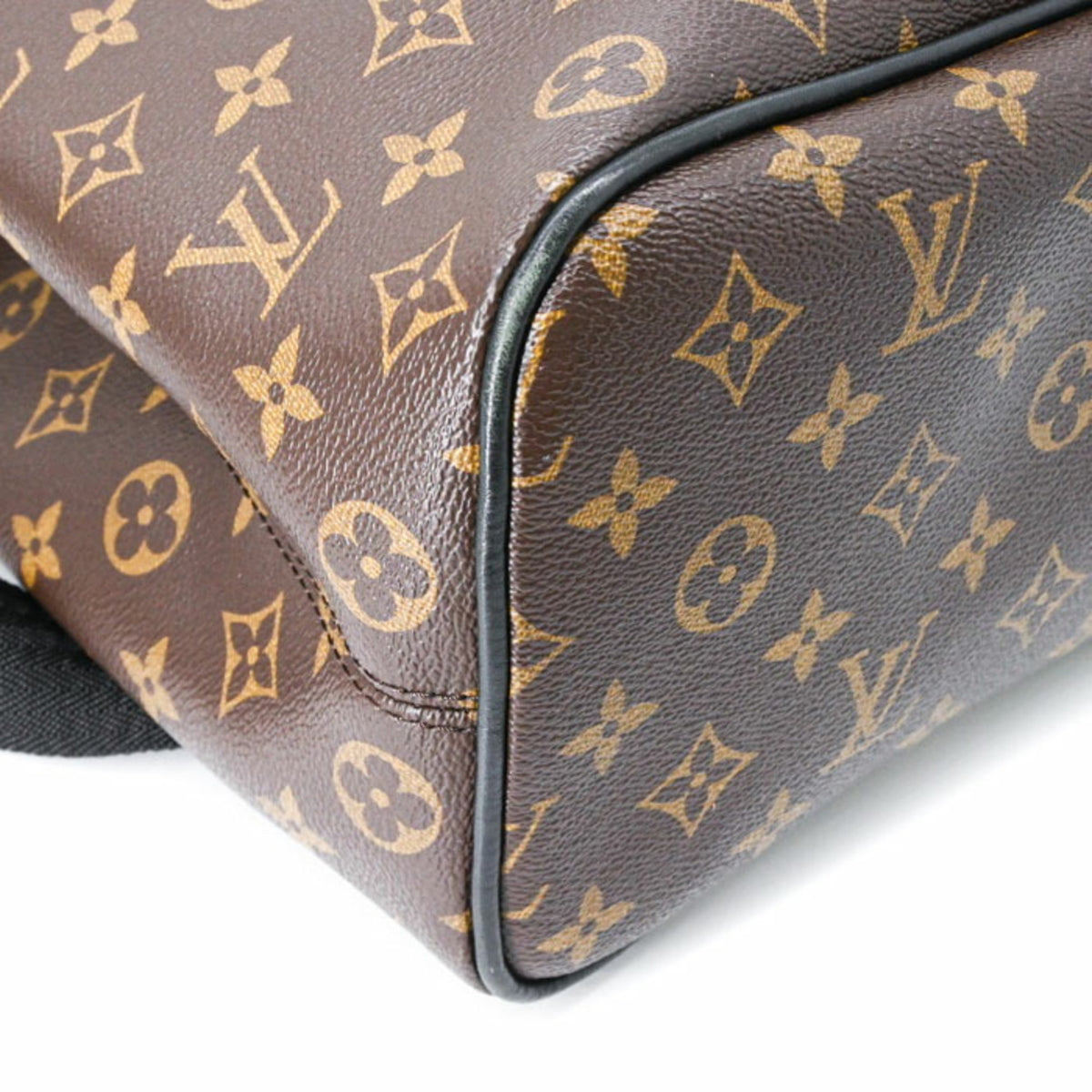 Louis Vuitton Black Brown Monogram Monogram Leather Backpack (Pre-Owned)