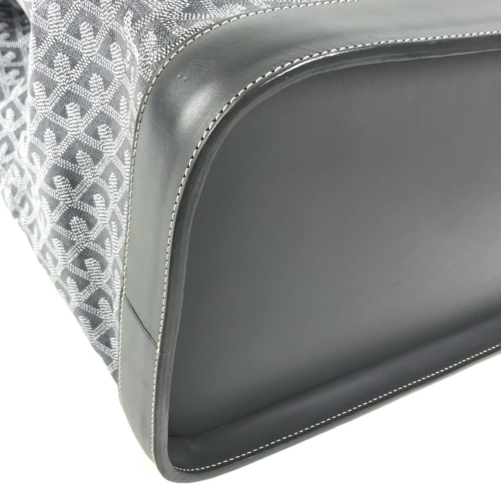 Goyard Gray Pvc Leather Boston Bag Handbag Tote Bag (Pre-Owned)