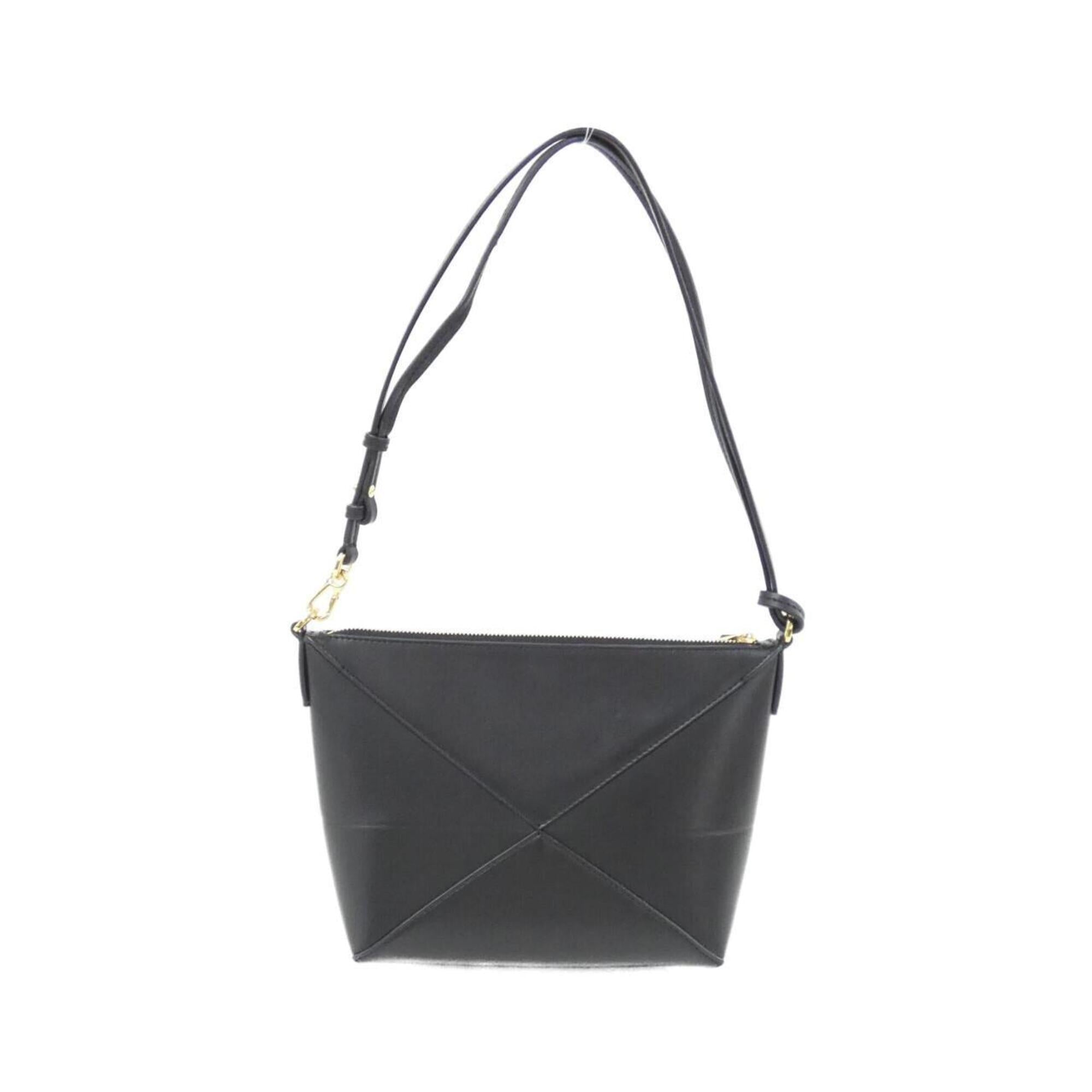 Loewe Black Leather Handbag Pouch Shoulder Bag (Pre-Owned)