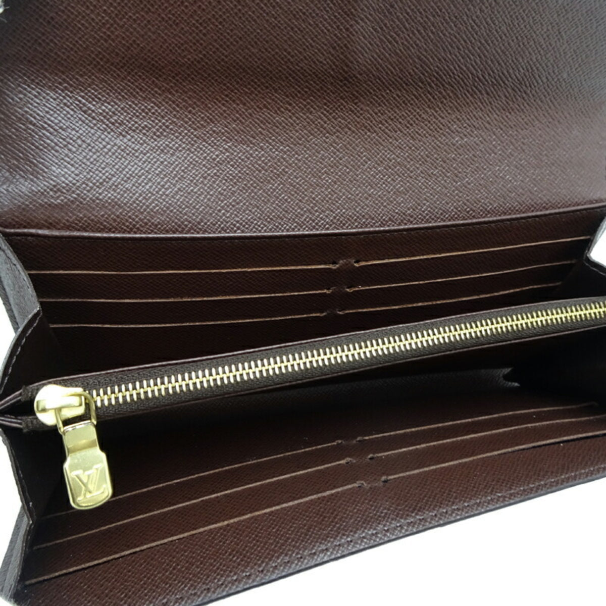 Louis Vuitton Damier Brown Damier Canvas Galle Coin Purse/Coin Case (Pre-Owned)