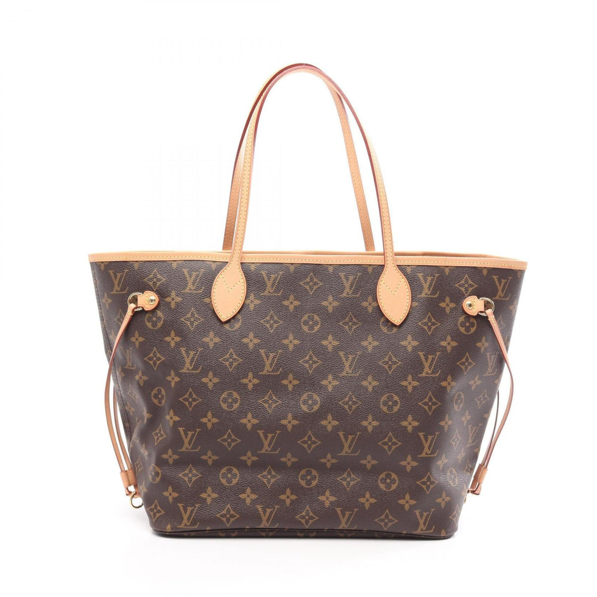 Louis Vuitton Brown Monogram Coated Canvas Leather Handbag Tote Bag (Pre-Owned)