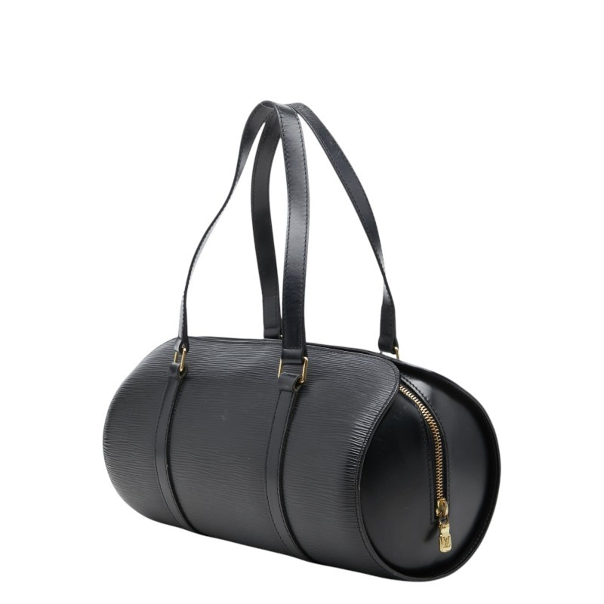 Louis Vuitton Black Noir Leather Handbag (Pre-Owned)