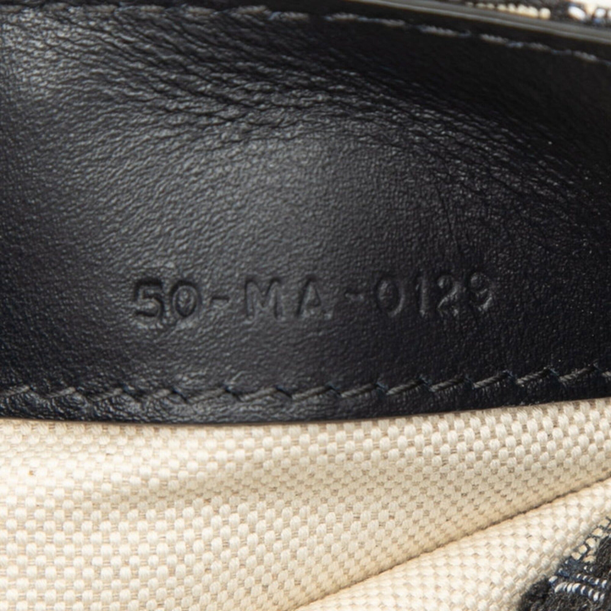 Christian Dior Beige Navy Canvas Leather Fanny Pack (Pre-Owned)
