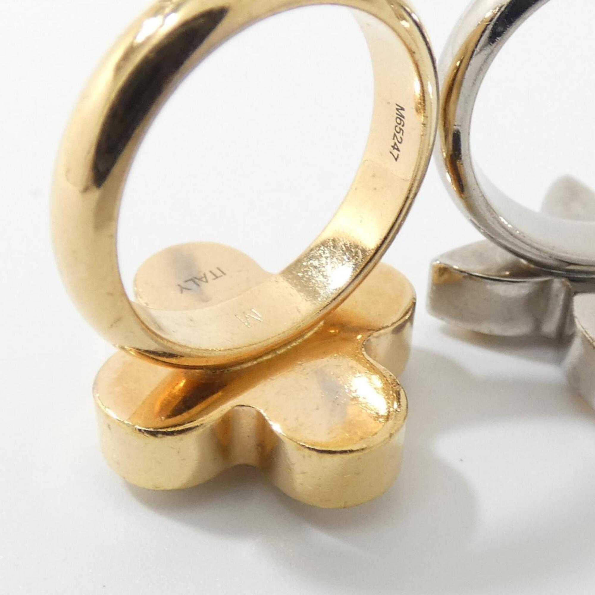 Louis Vuitton Gold Silver Band Ring (Pre-Owned)