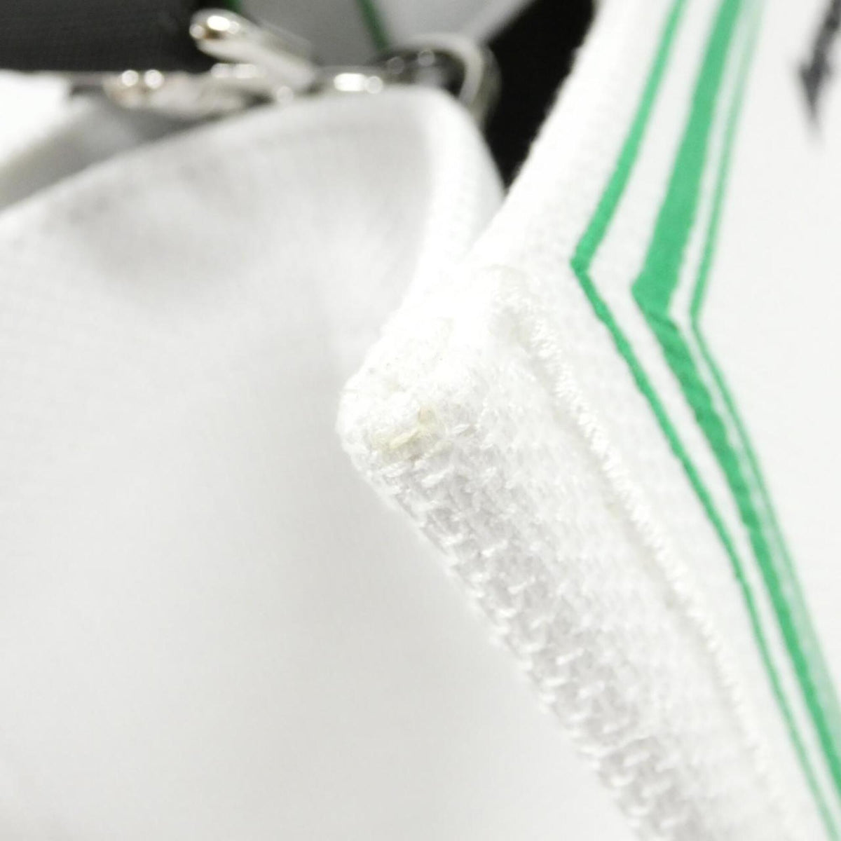 Christian Dior Green White Canvas Handbag (Pre-Owned)