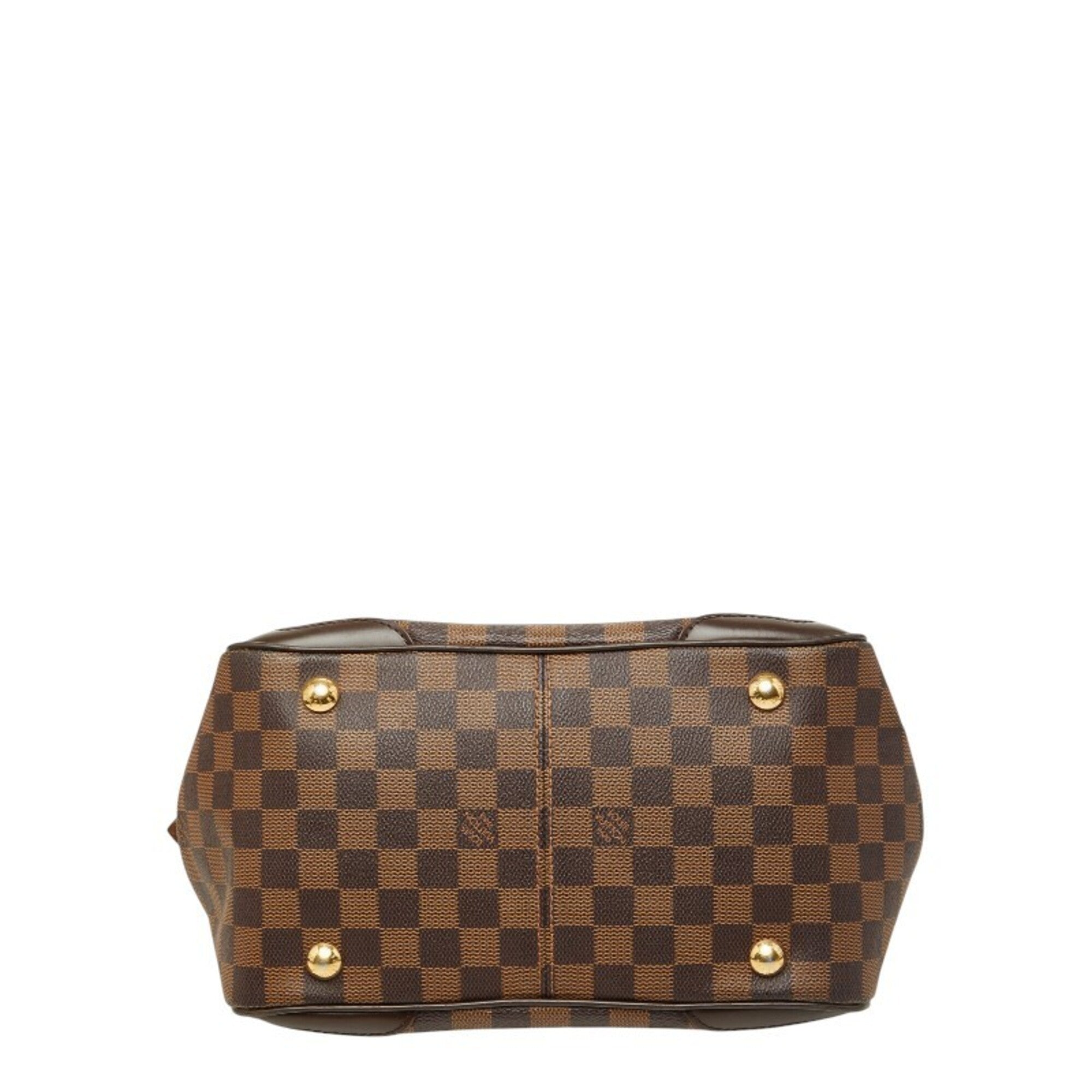 Louis Vuitton Brown Pvc Leather Handbag (Pre-Owned)