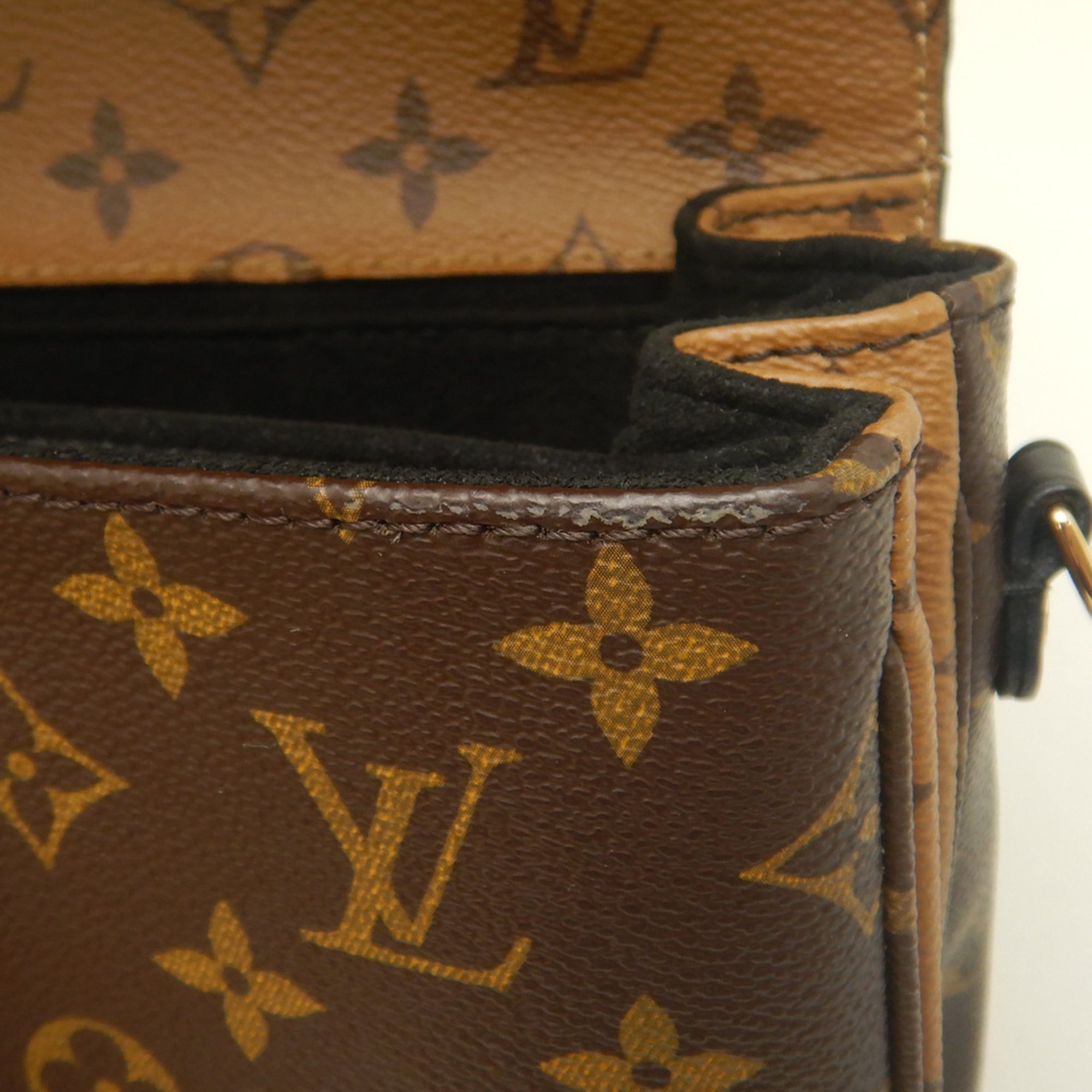Louis Vuitton Brown Monogram Reverse Monogram Reverse Handbag (Pre-Owned)
