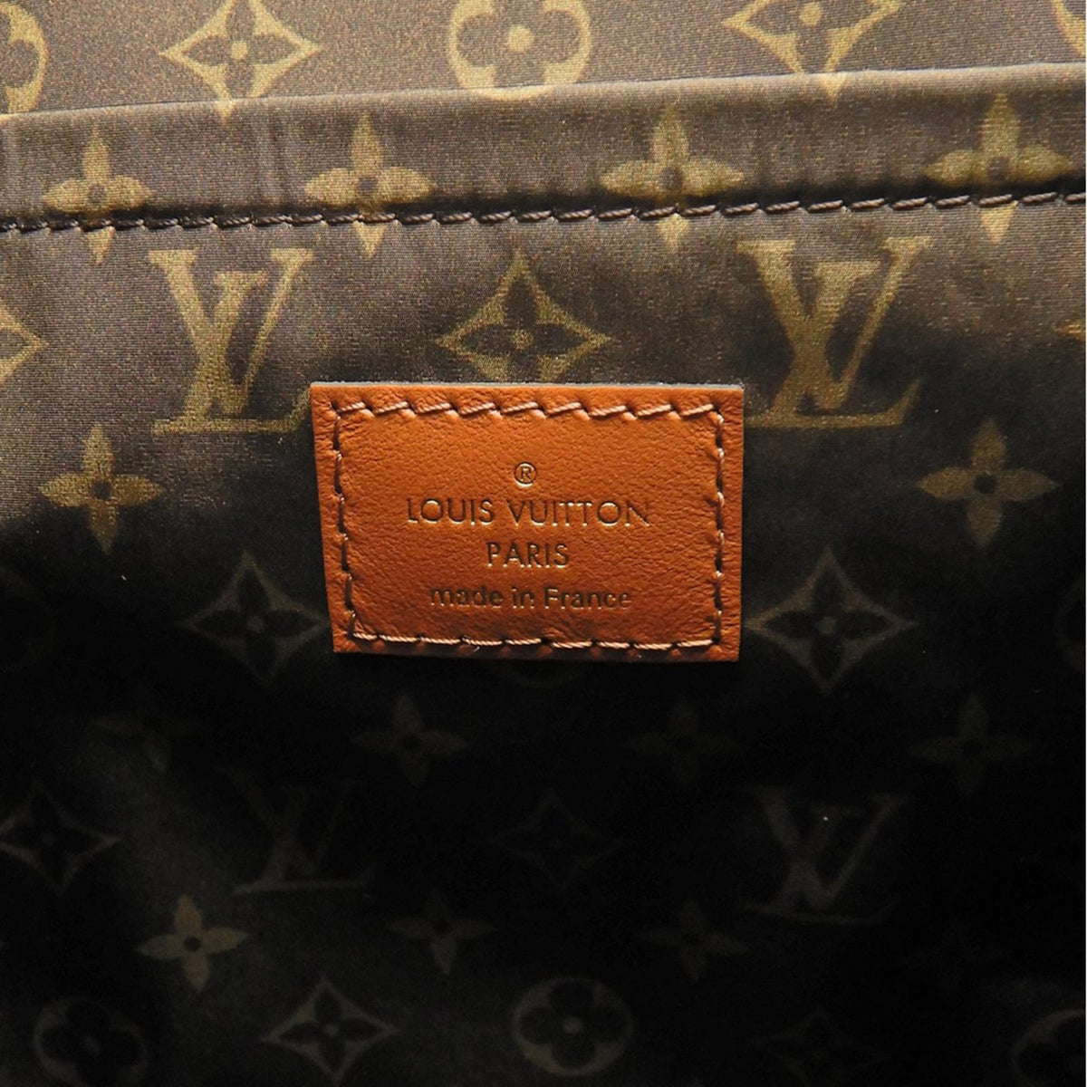 Louis Vuitton Cream Leather Backpack (Pre-Owned)