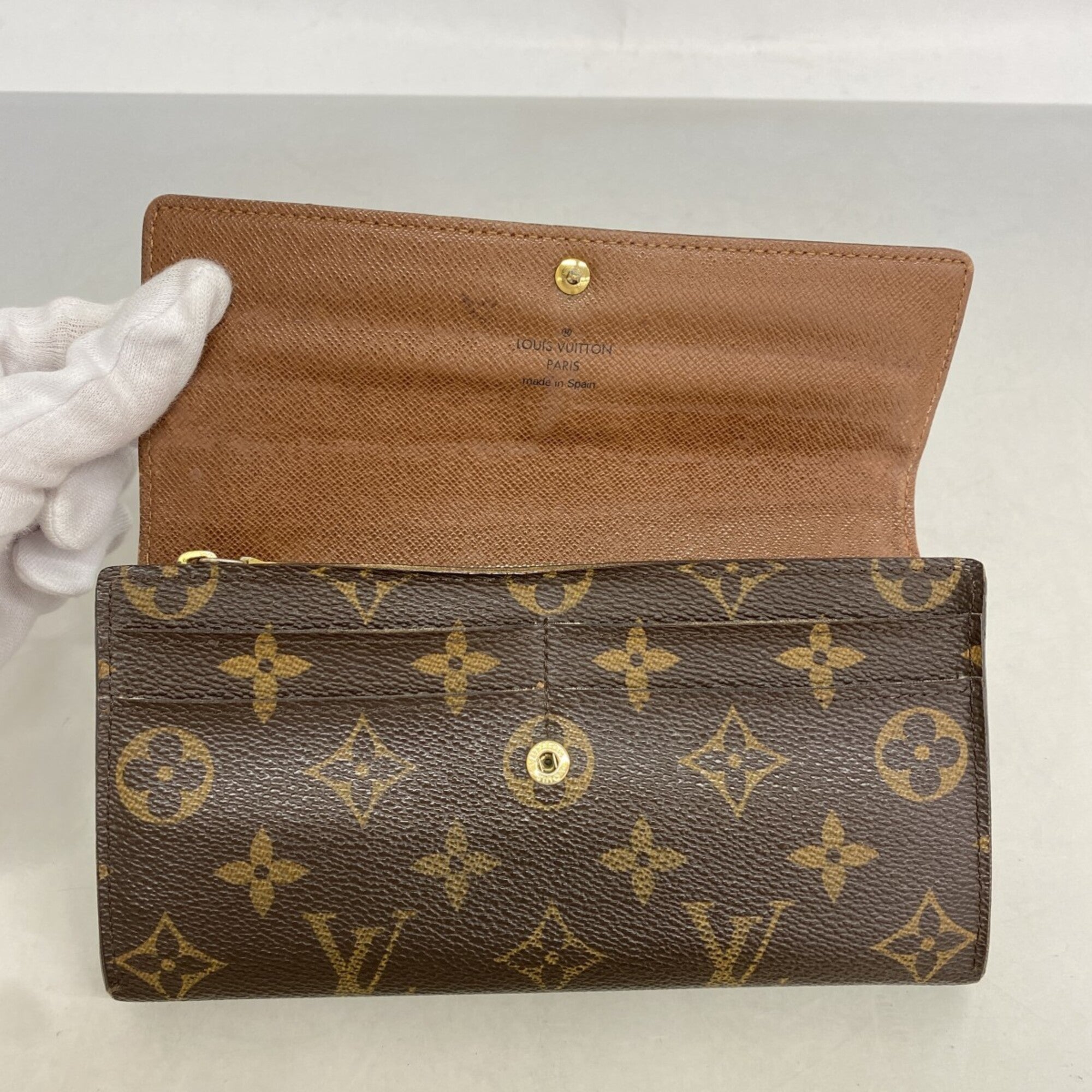 Louis Vuitton Brown Long Wallet (Bi-Fold) (Pre-Owned)