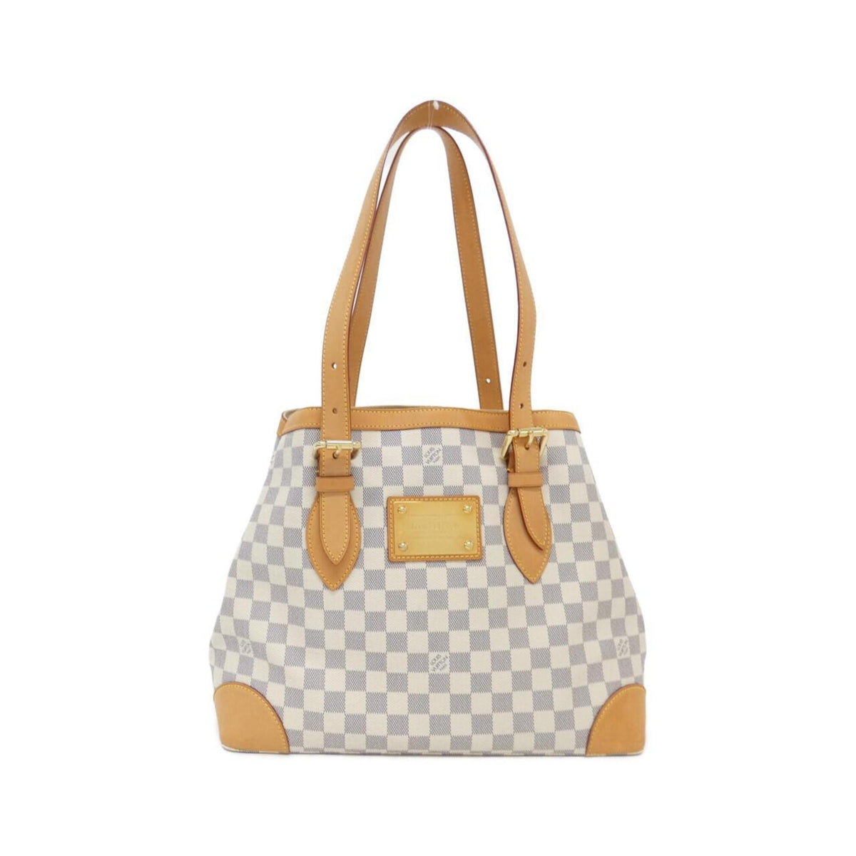 Louis Vuitton Azur White Coated Canvas Handbag (Pre-Owned)