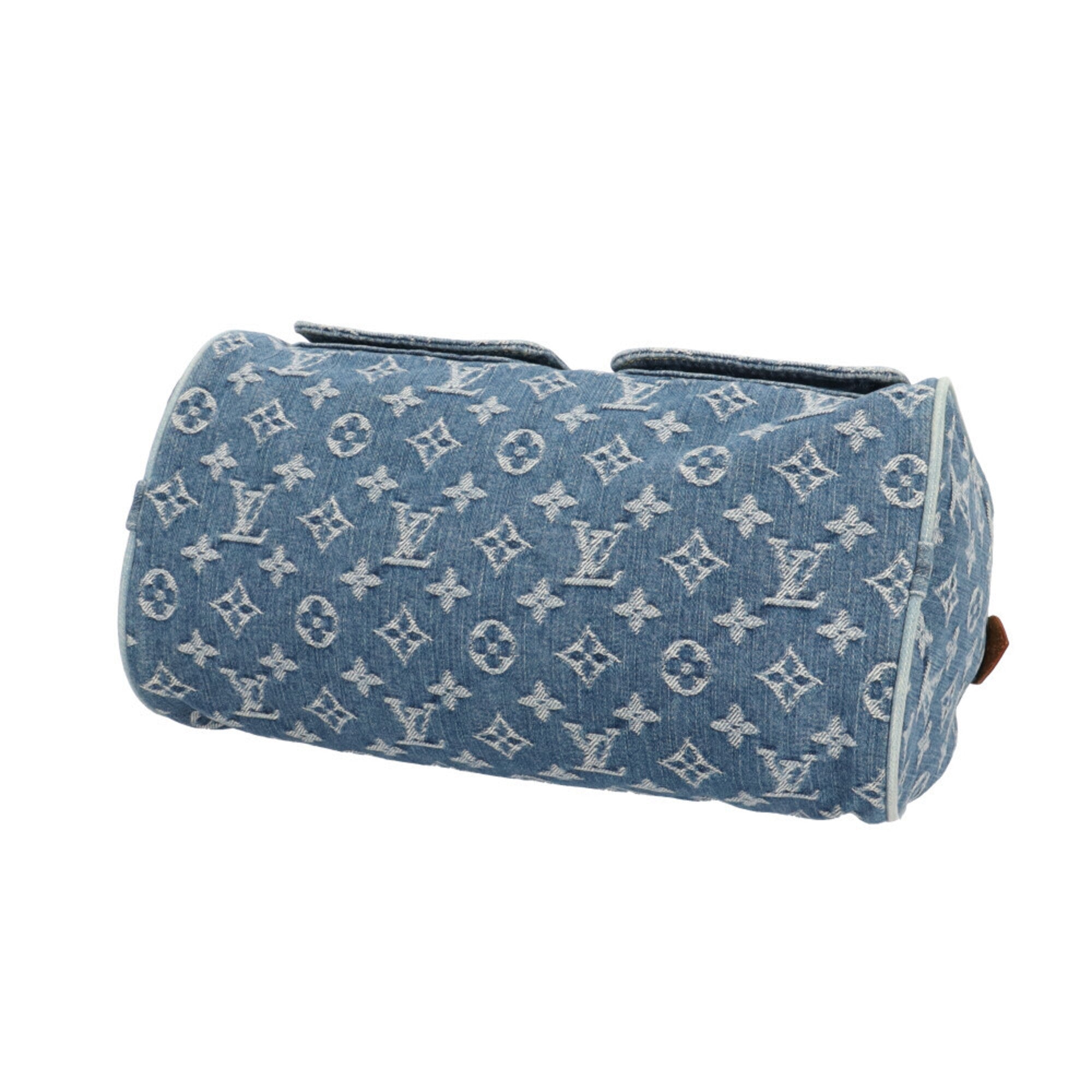 Louis Vuitton Monogram Denim Blue Monogram Denim Handbag (Pre-Owned)