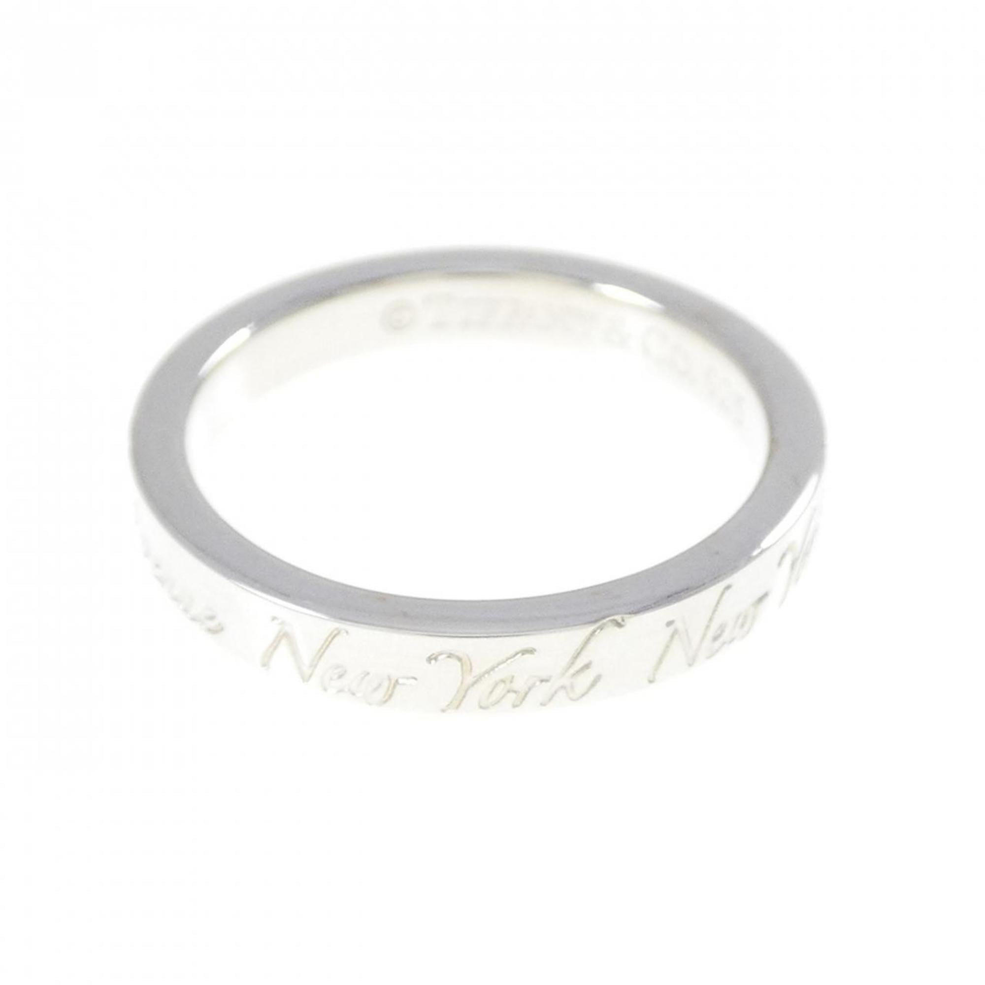 Tiffany Silver Silver 925 Band Ring (Pre-Owned)