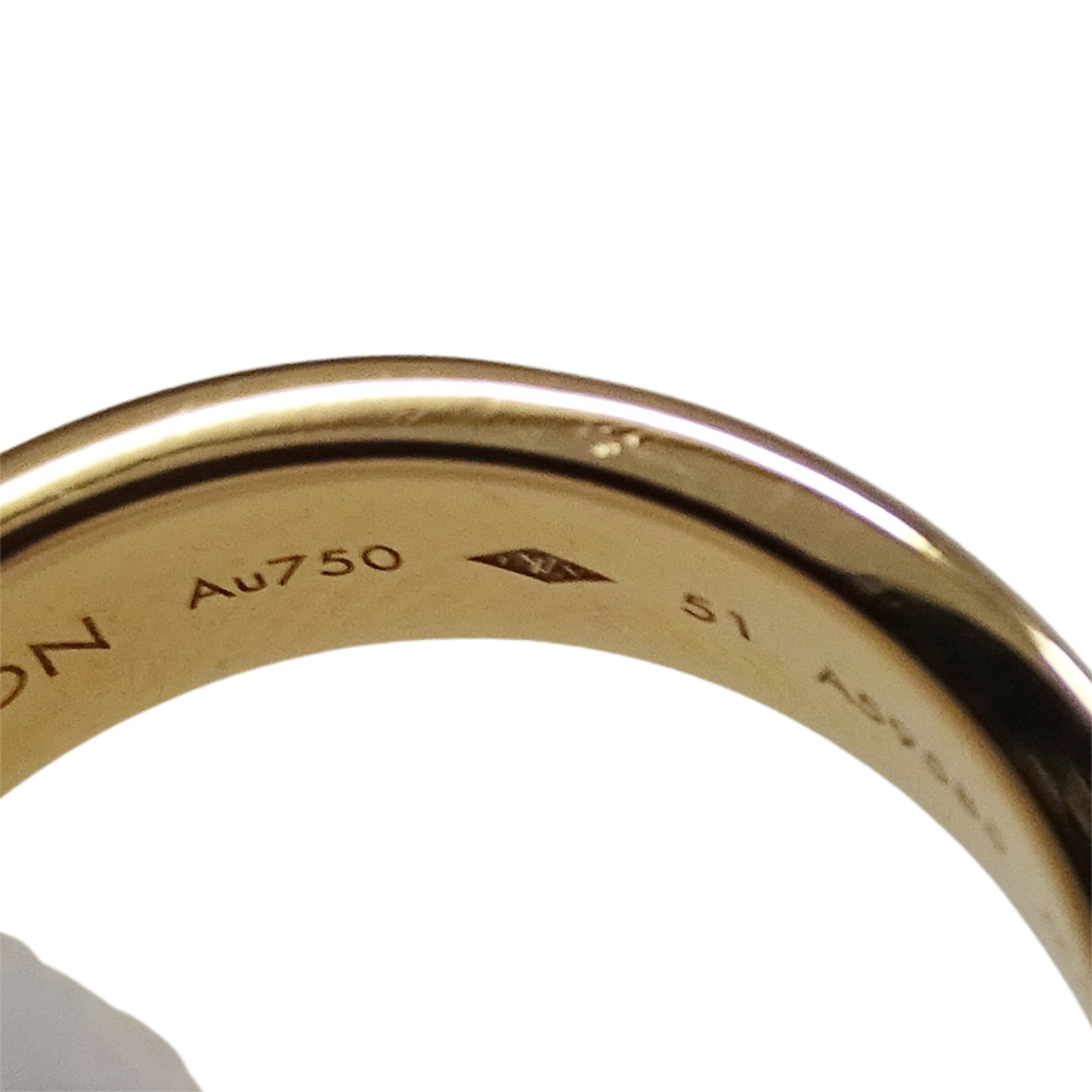 Louis Vuitton Pink Gold Pink Gold (18K) Band Ring (Pre-Owned)