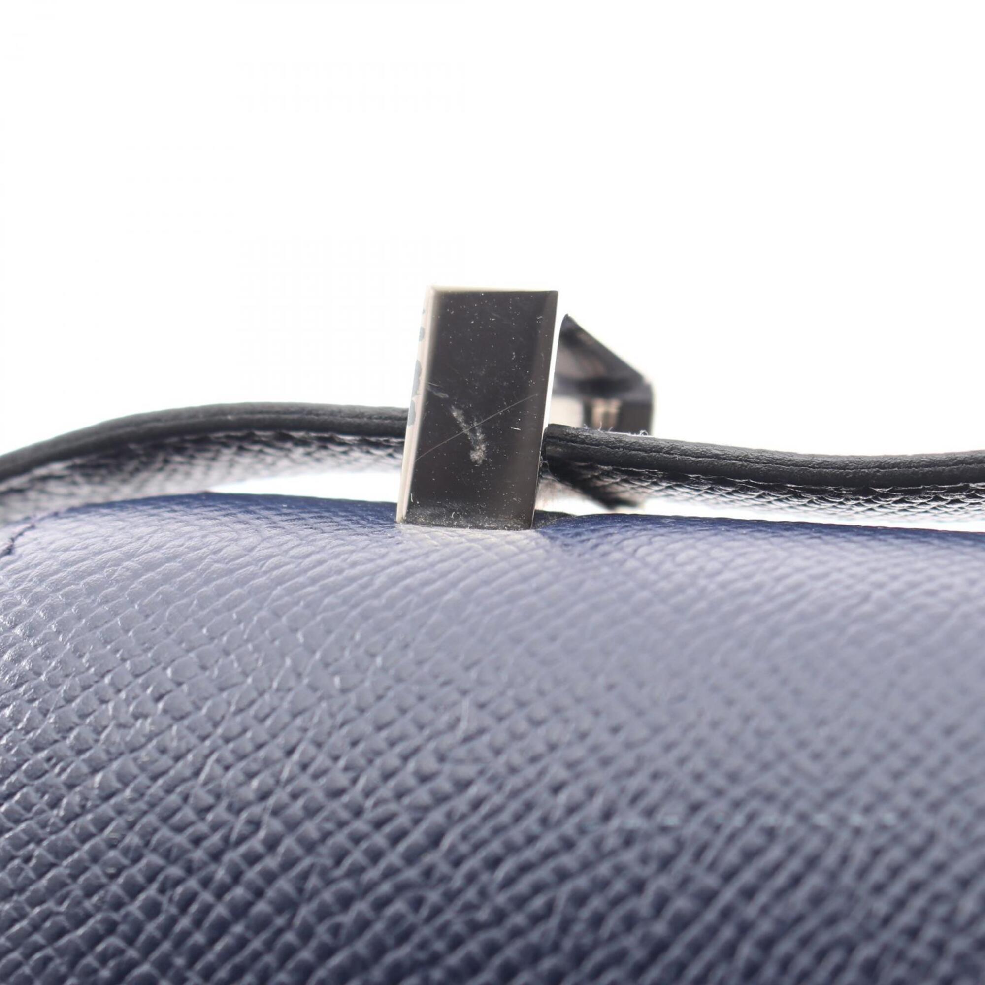 Hermes Bleu Saphir Navy Epsom Leather Handbag Shoulder Bag (Pre-Owned)