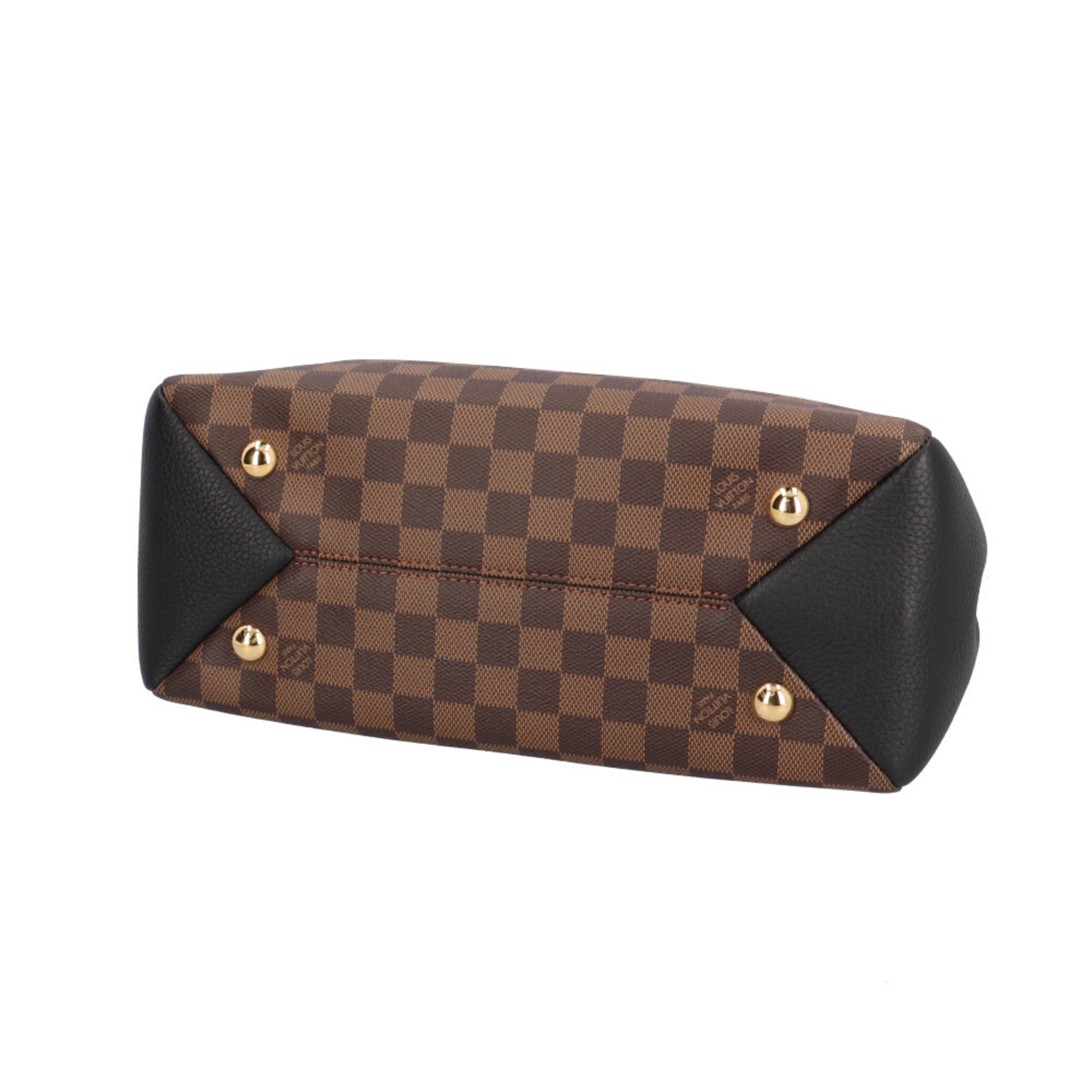Louis Vuitton Damier Black Brown Damier Canvas Leather Shoulder Bag (Pre-Owned)