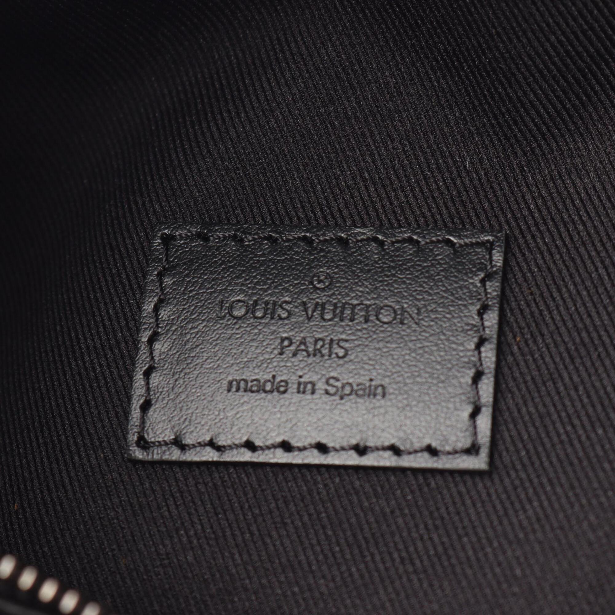 Louis Vuitton Black Monogram Eclipse Coated Canvas Leather Fanny Pack Sling Bag (Pre-Owned)