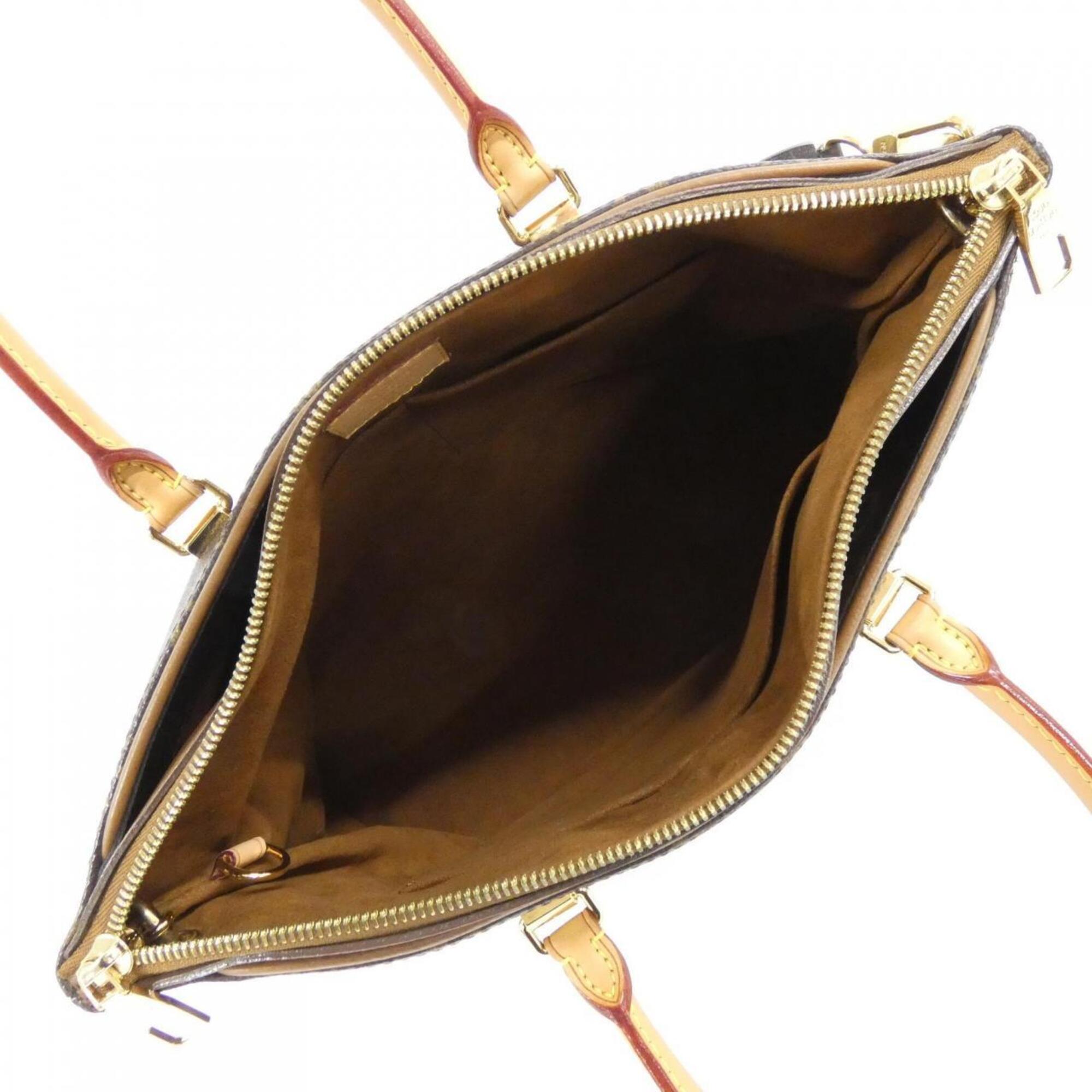 Louis Vuitton Marron Coated Canvas Handbag (Pre-Owned)