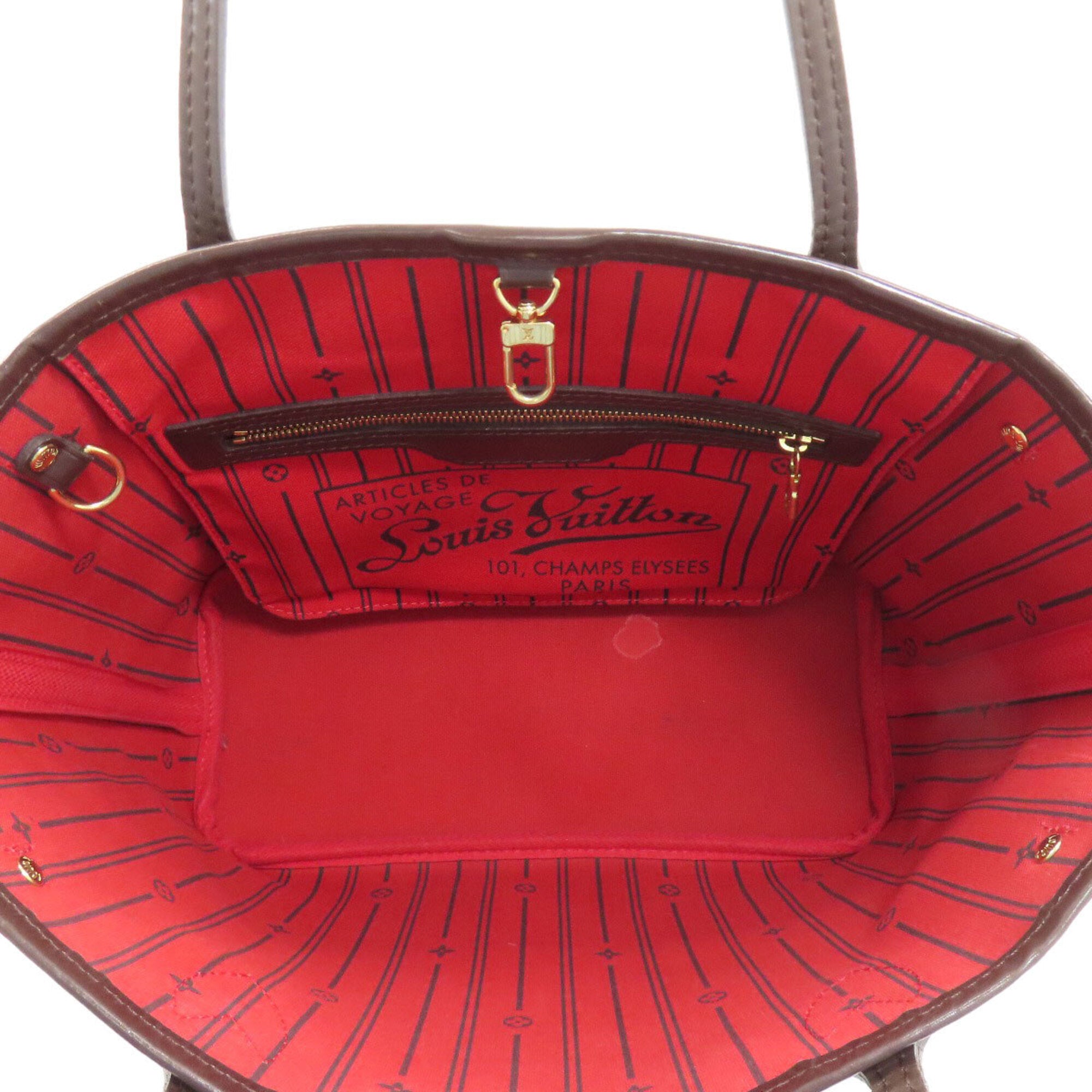 Louis Vuitton Damier Canvas Ebene Damier Canvas Handbag Tote Bag (Pre-Owned)