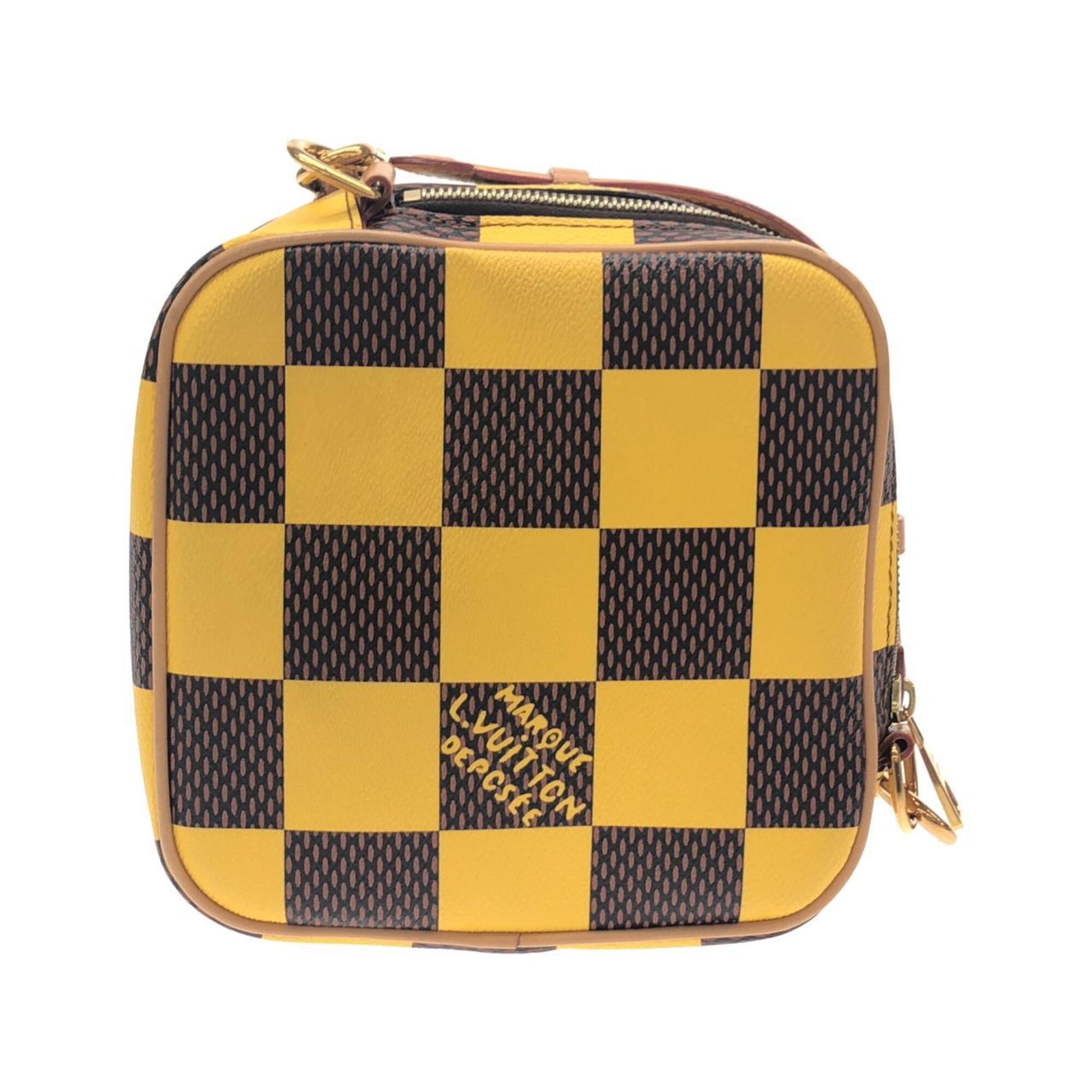 Louis Vuitton Damier Canvas Ebene Jaune Coated Canvas Shoulder Bag (Pre-Owned)
