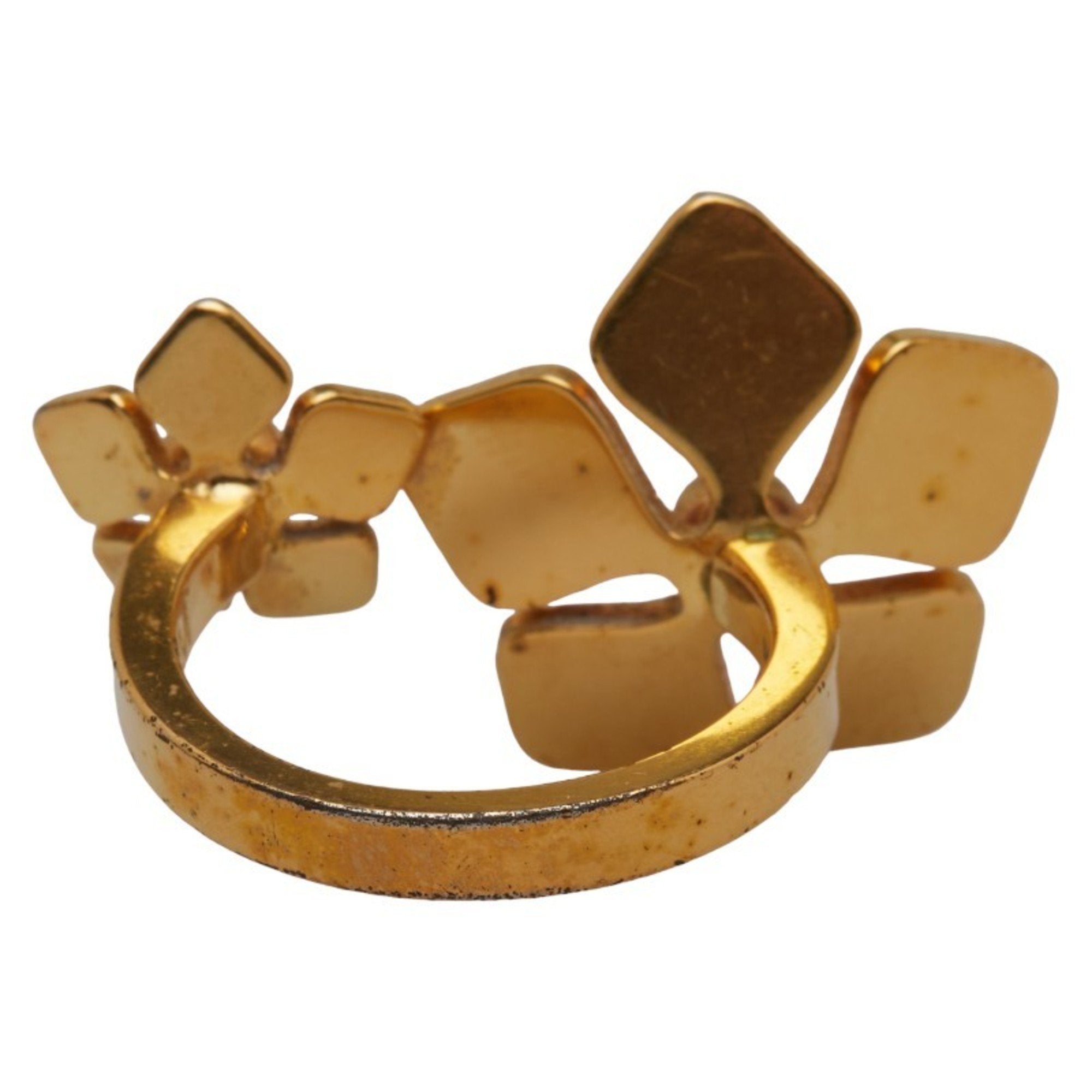 Fendi Gold Pink Band Ring (Pre-Owned)