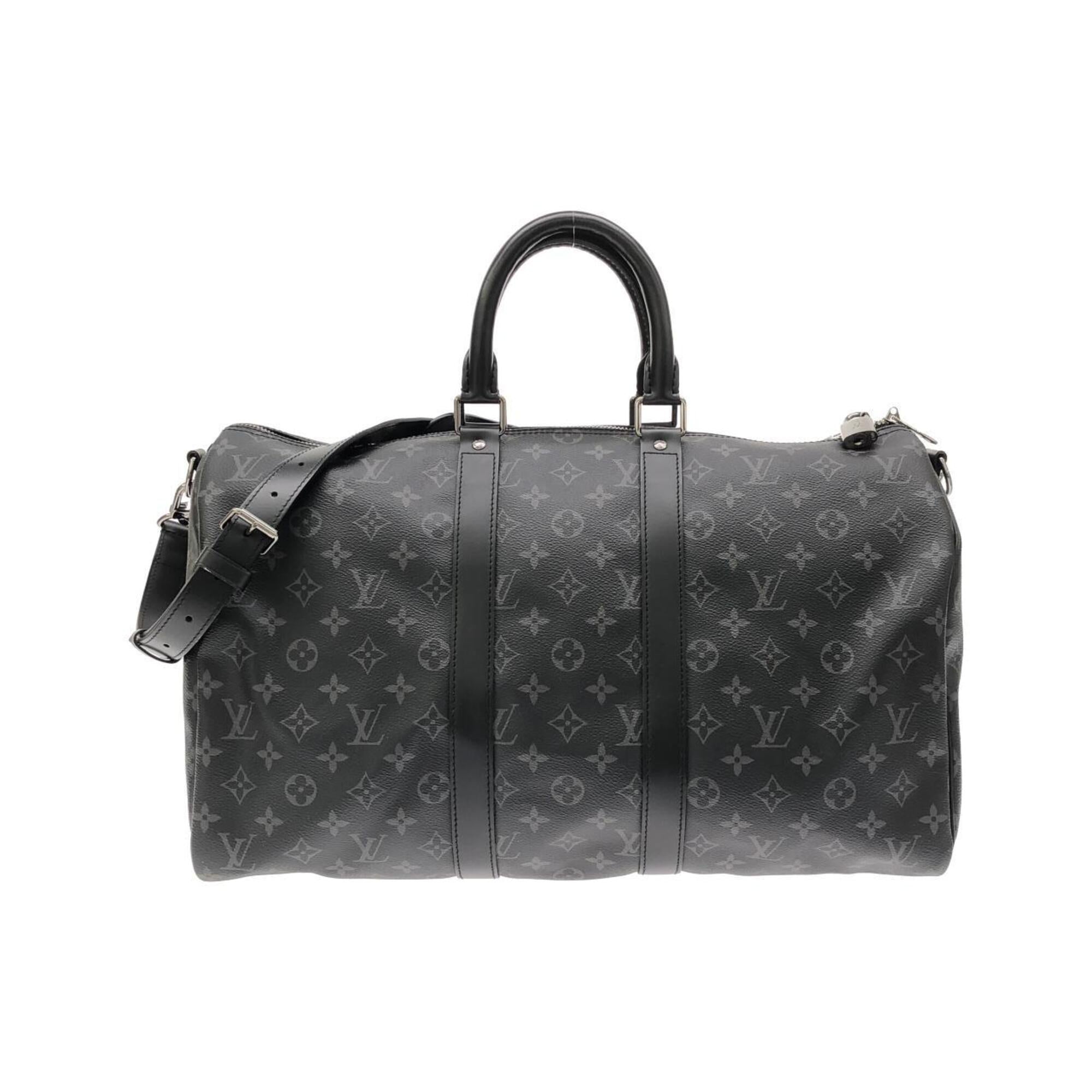 Louis Vuitton Black Monogram Eclipse Coated Canvas Boston Bag (Pre-Owned)