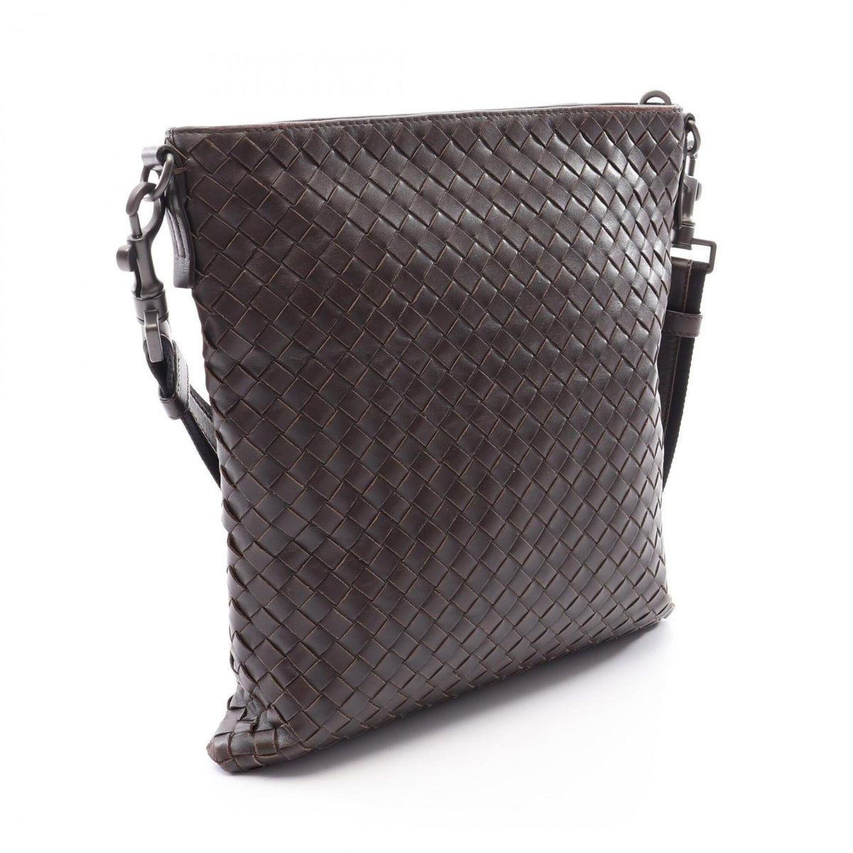 Bottega Veneta Brown Leather Handbag Shoulder Bag (Pre-Owned)