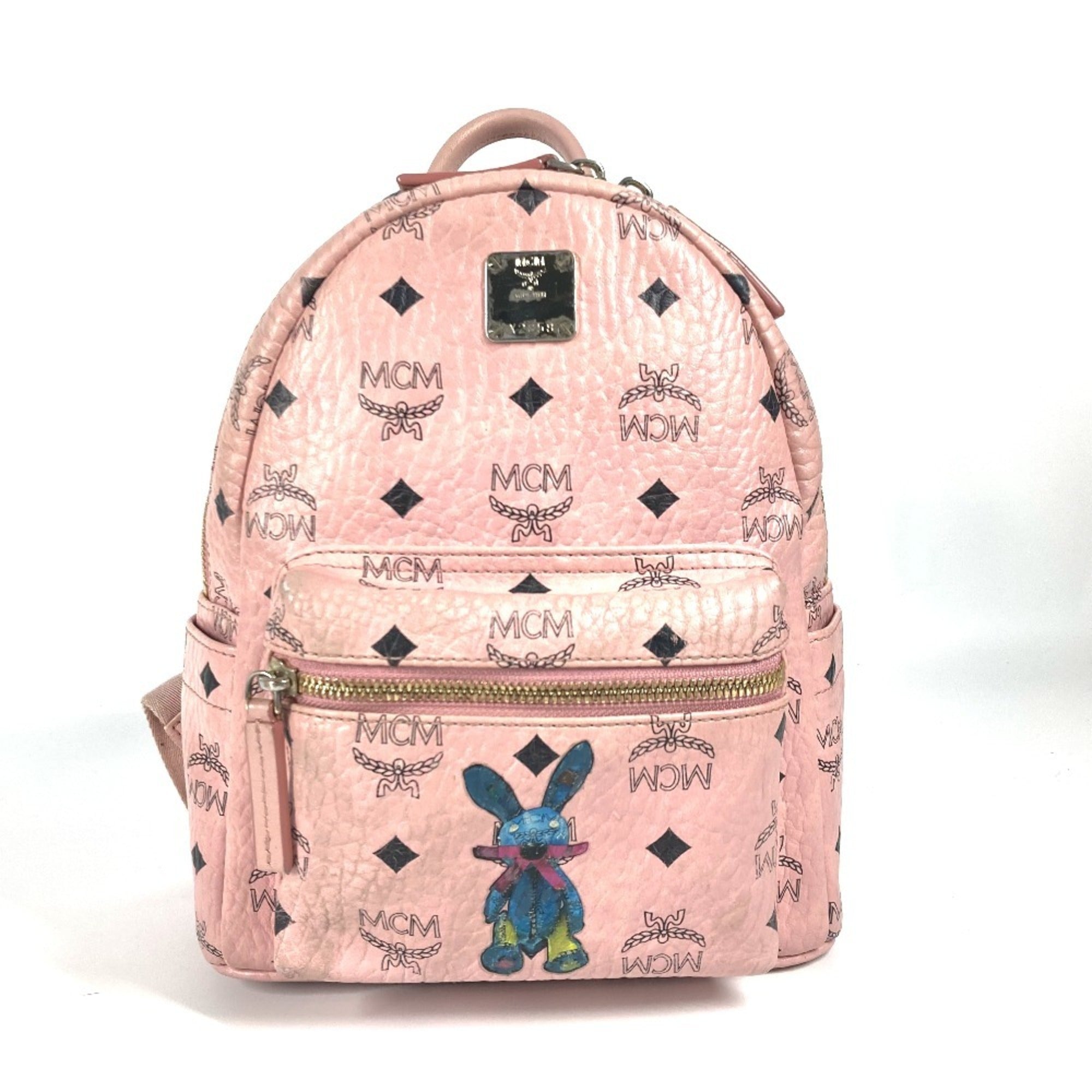 Mcm Pink Leather Backpack (Pre-Owned)