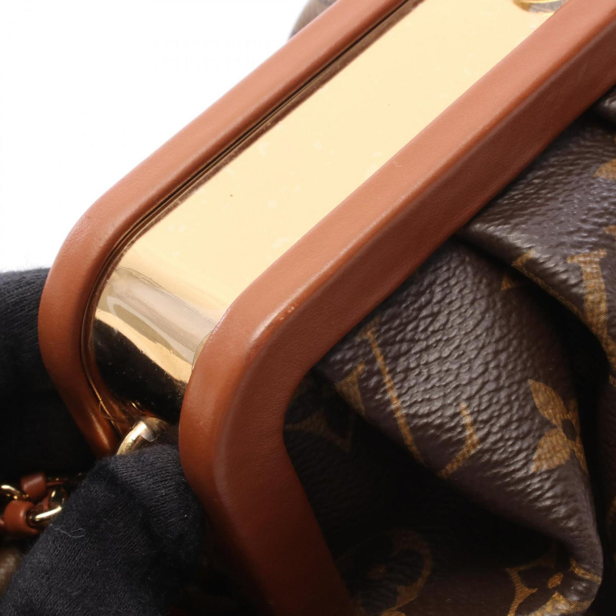 Louis Vuitton Brown Coated Canvas Pvc Monogram Reverse Leather Handbag Shoulder Bag (Pre-Owned)
