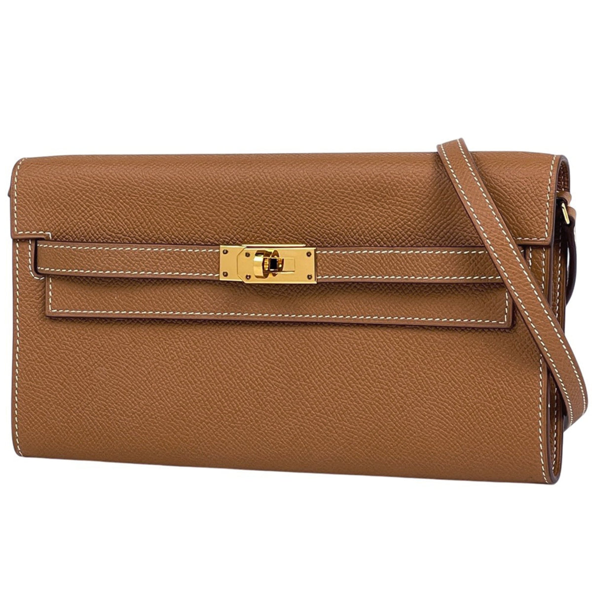 Hermes Gold Epsom Leather Leather Shoulder Bag (Pre-Owned)