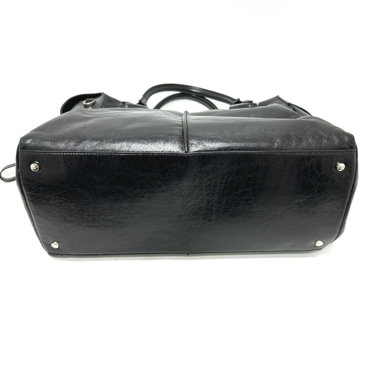 Tod's Black Leather Handbag (Pre-Owned)