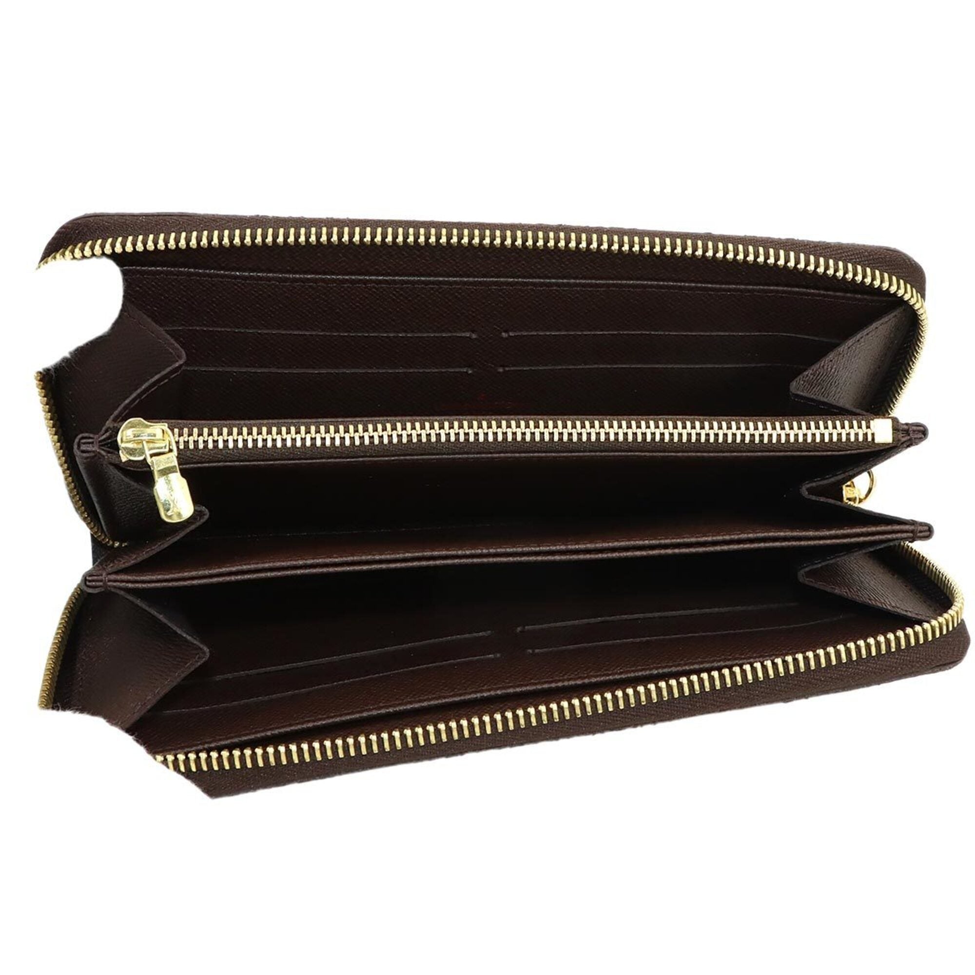 Louis Vuitton Damier Canvas Ebene Damier Canvas Long Wallet (Bi-Fold) (Pre-Owned)
